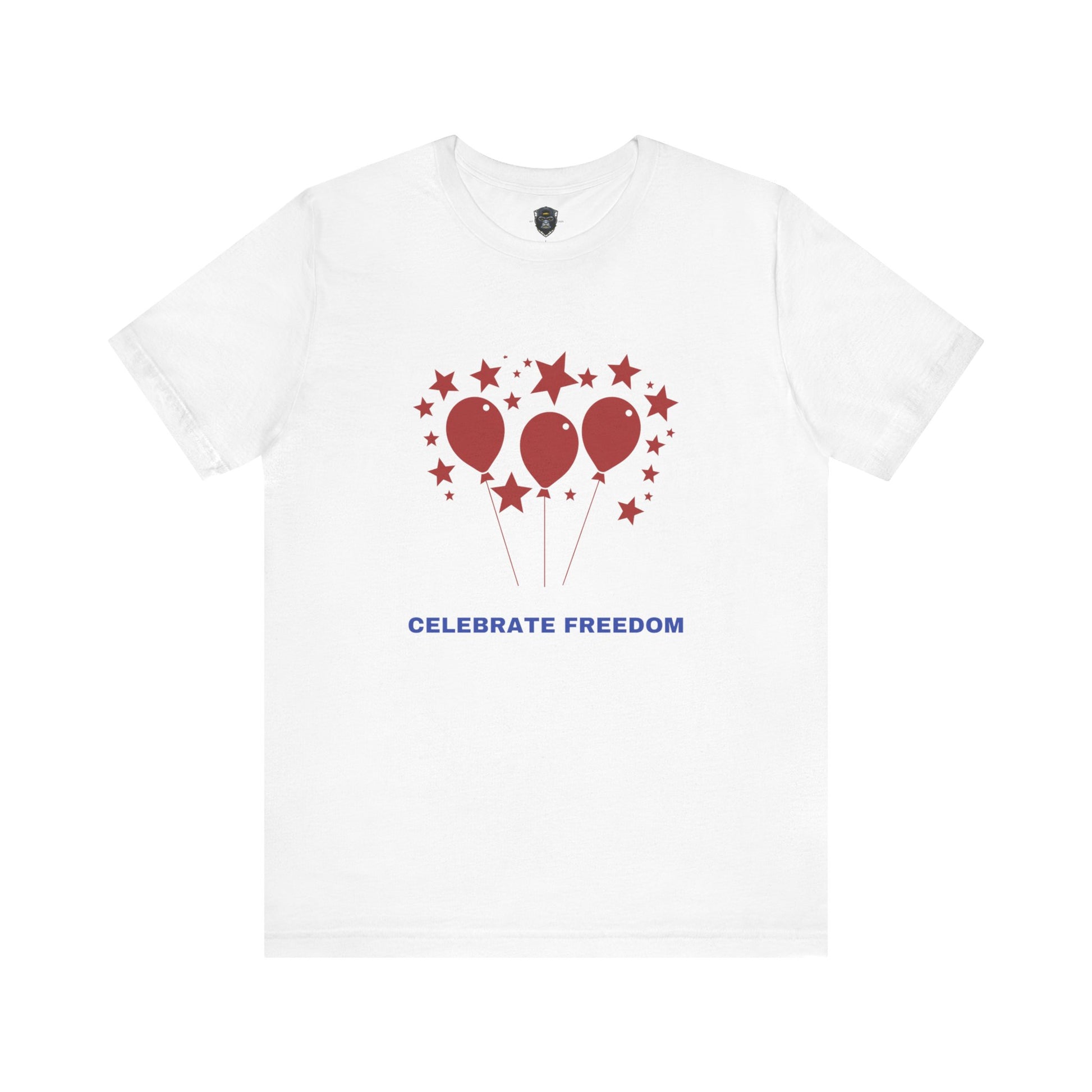 Celebrate Freedom Balloon Tee, Unisex Jersey Tee, July 4th Shirt, Party Wear