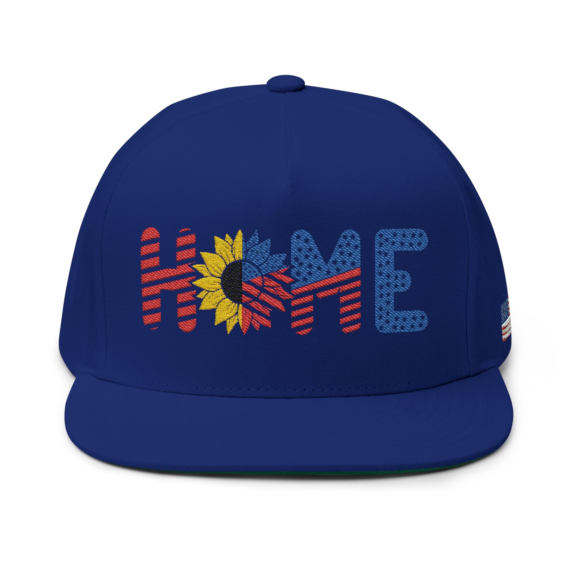 Embroidered Flat Bill Cap - 'HOME' Design, Adjustable Snapback, Perfect for Casual Outings, Road Trips, Sun Protection, Gift for [...]