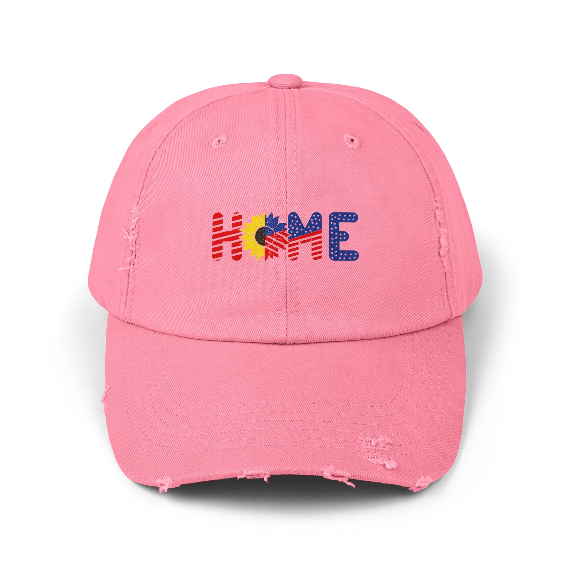 Home Distressed Cap, Trendy Unisex Hat, Casual Wear, Gift for Home Lovers