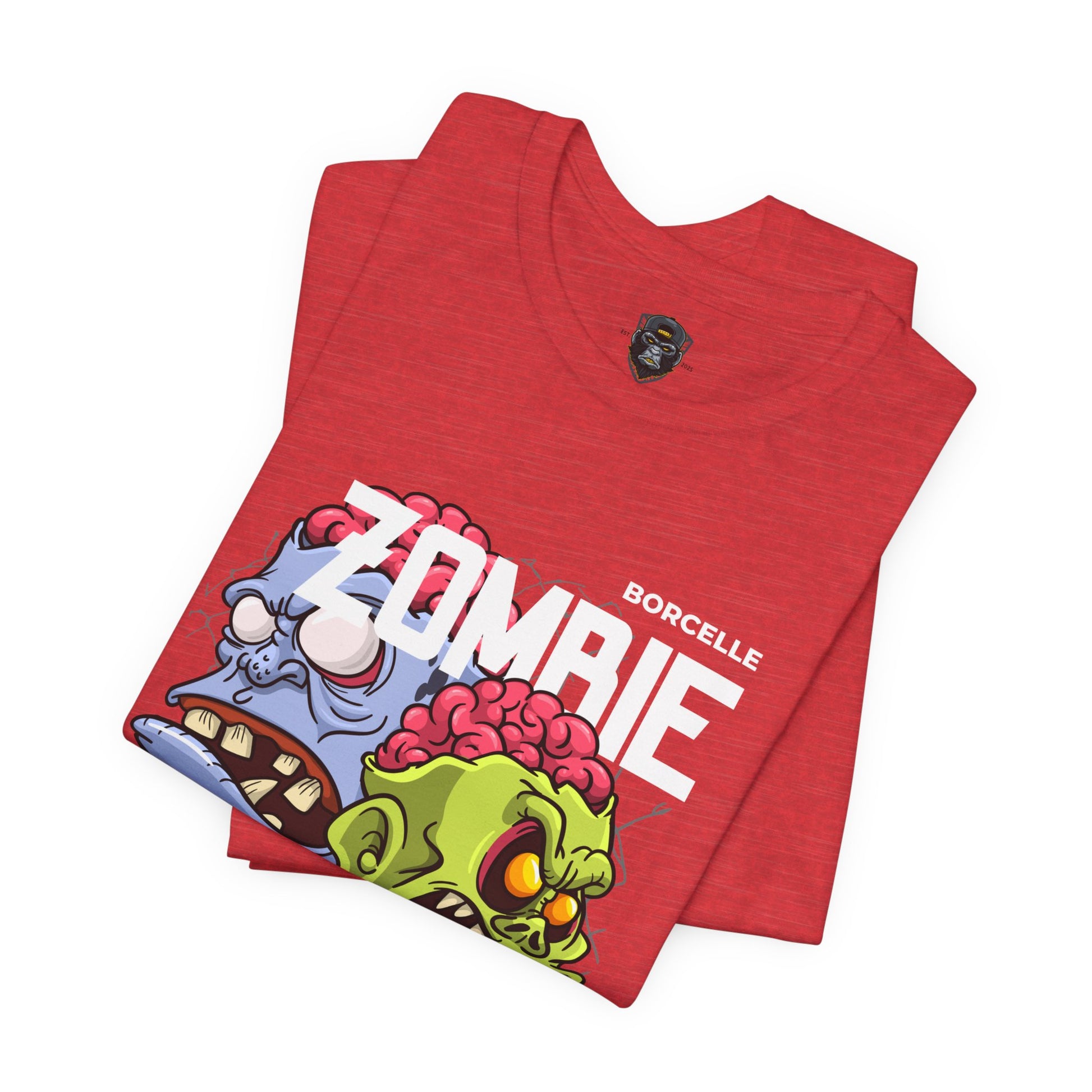 Zombie Head Graphic Tee, T-Shirt for Horror Fans, Fun Gift for Halloween