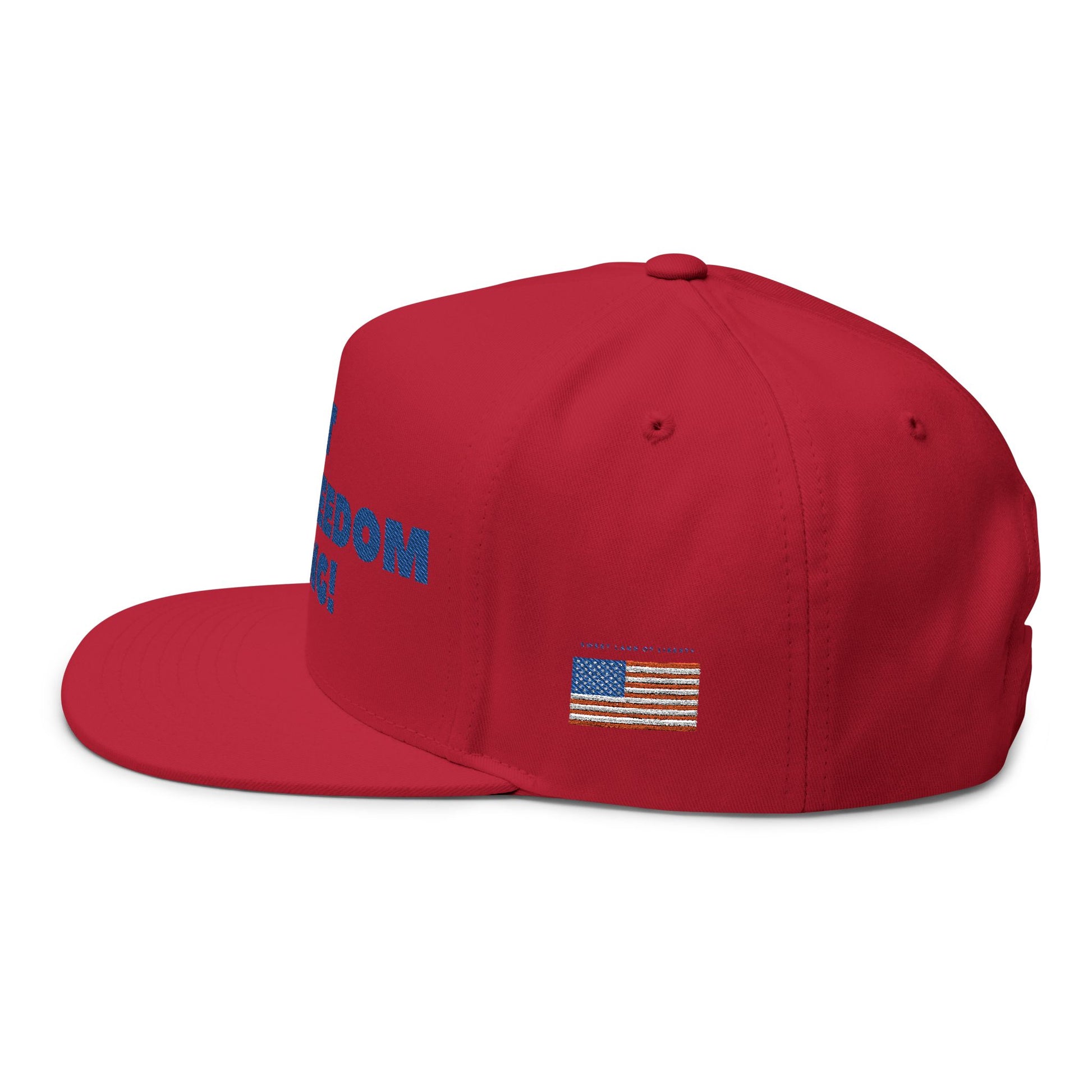Patriotic Flat Bill Cap - 'Let Freedom Ring!' Hat for Independence Day, Gifts for Veterans, USA Pride Gear, Summer Accessories, [...]