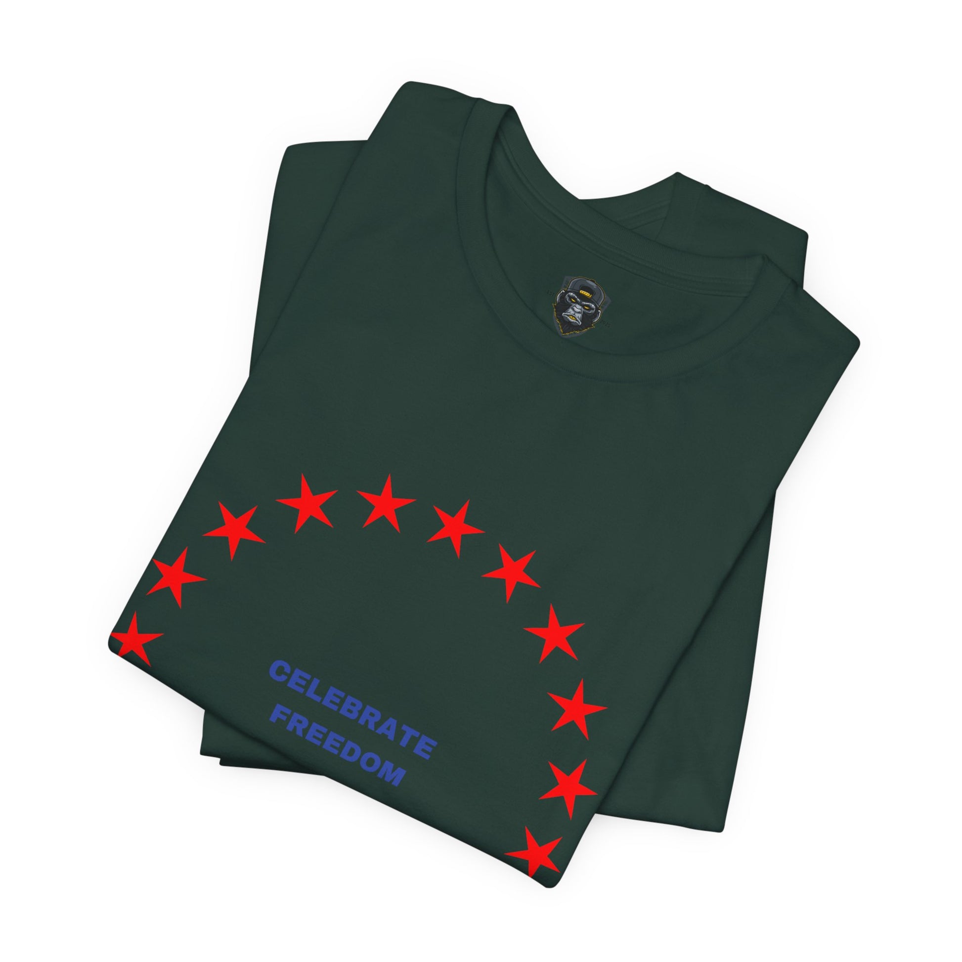 Celebrate Freedom Unisex Jersey Tee, Independence Day Shirt, Patriotic Apparel