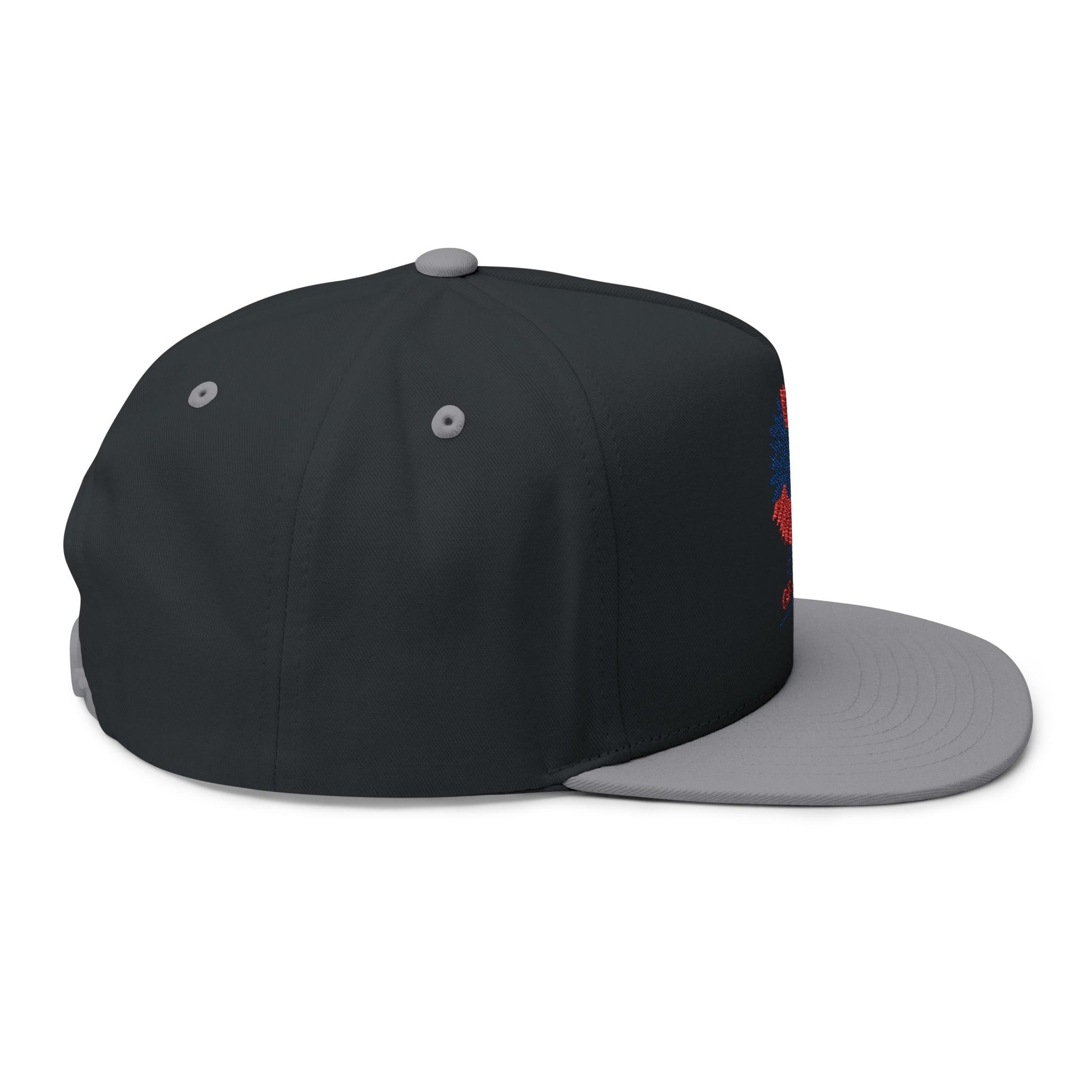 Patriotic Embroidered Flat Bill Cap | 4th of July | USA Flag Hat | Summer Outdoor Cap | Unisex Style | Trendy Headwear