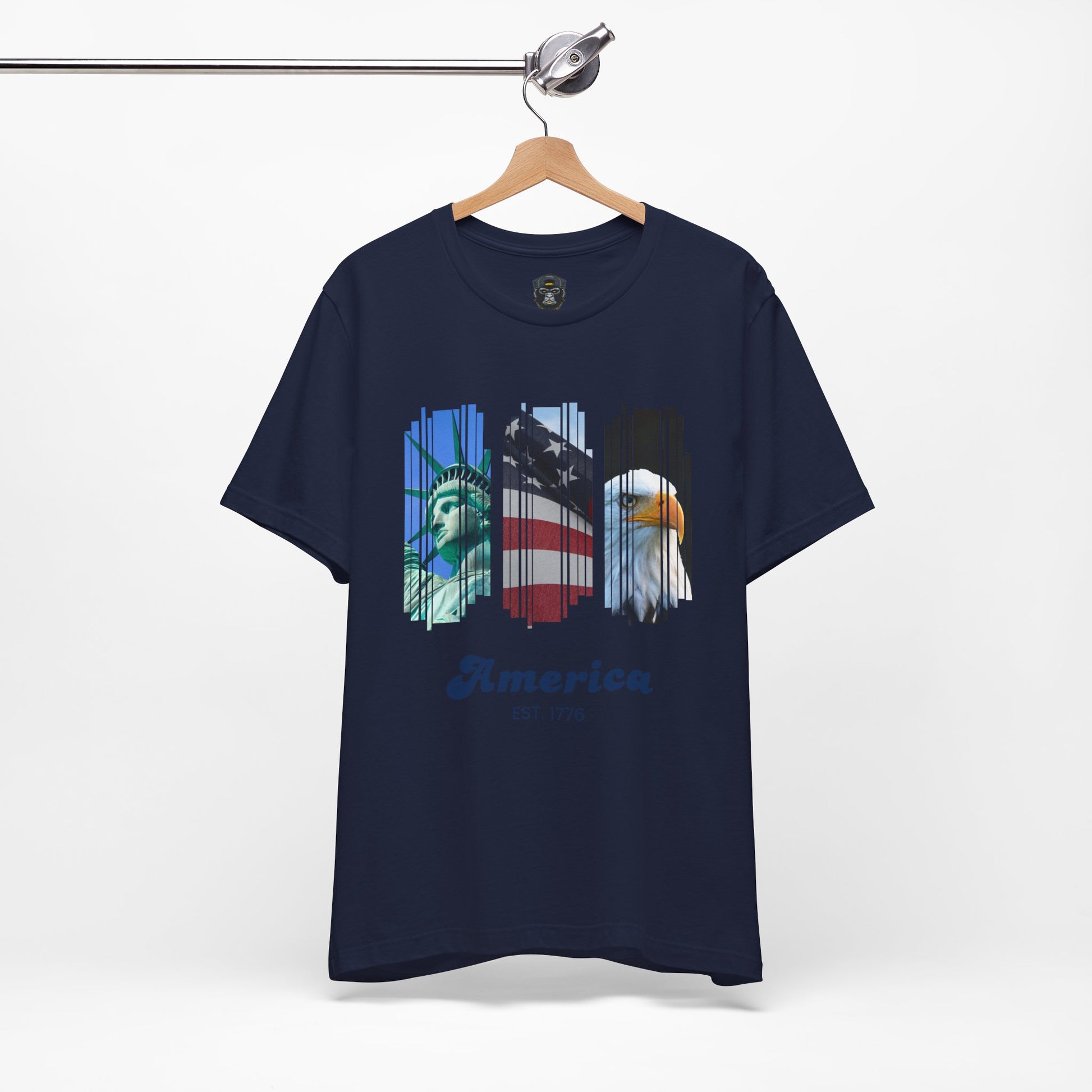Patriotic T-Shirt, USA Pride Top, Independence Day Apparel, 4th of July Outfit