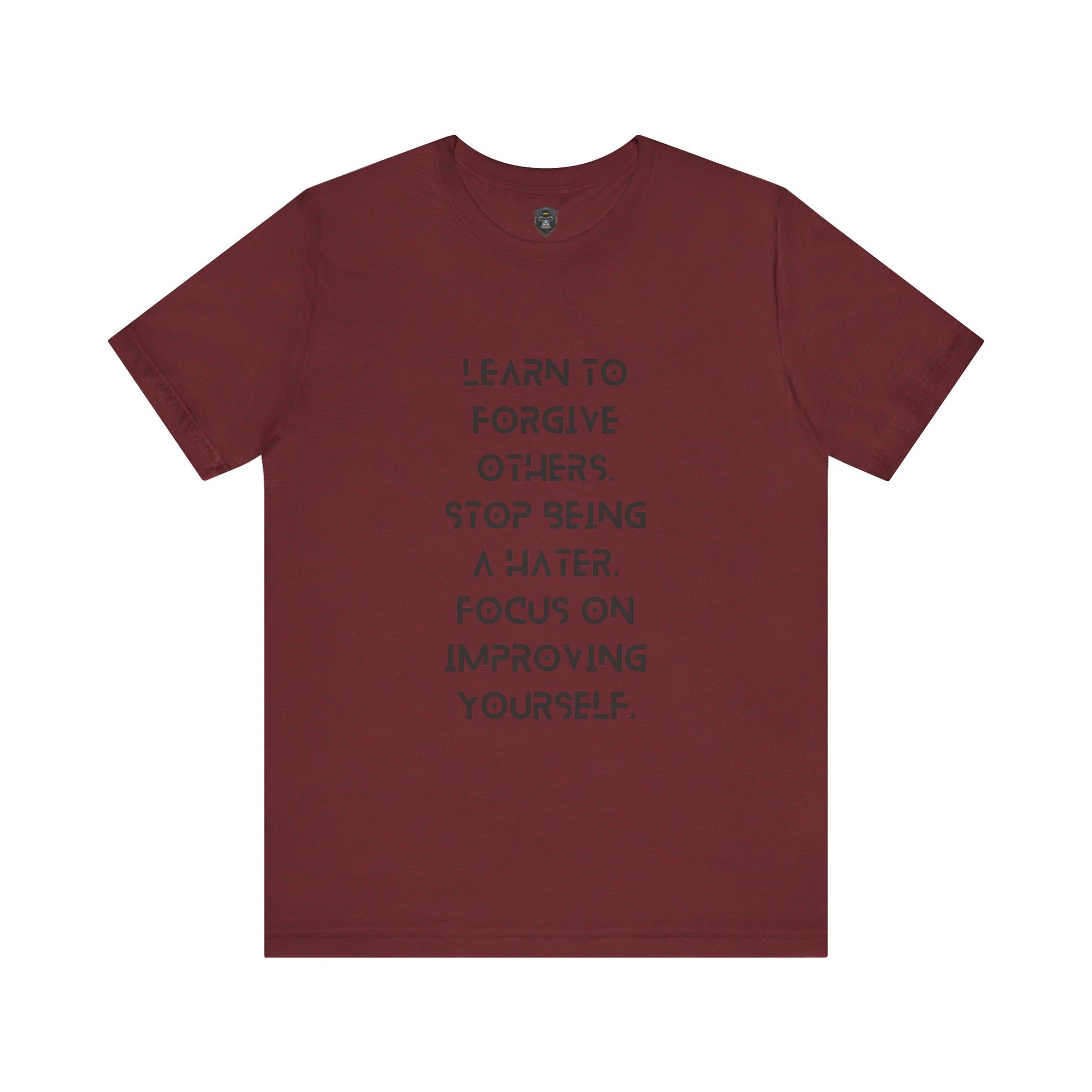 Inspirational Quote Tee - Learn to Forgive Others, Motivational Shirt for Self-Improvement