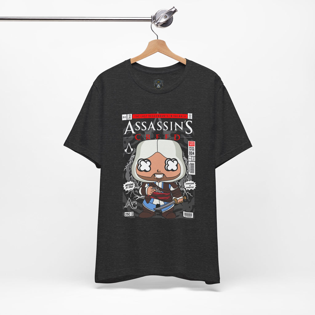 Assassin's Creed Comic Style Unisex Tee, Gamer T-Shirt, Video Game Apparel