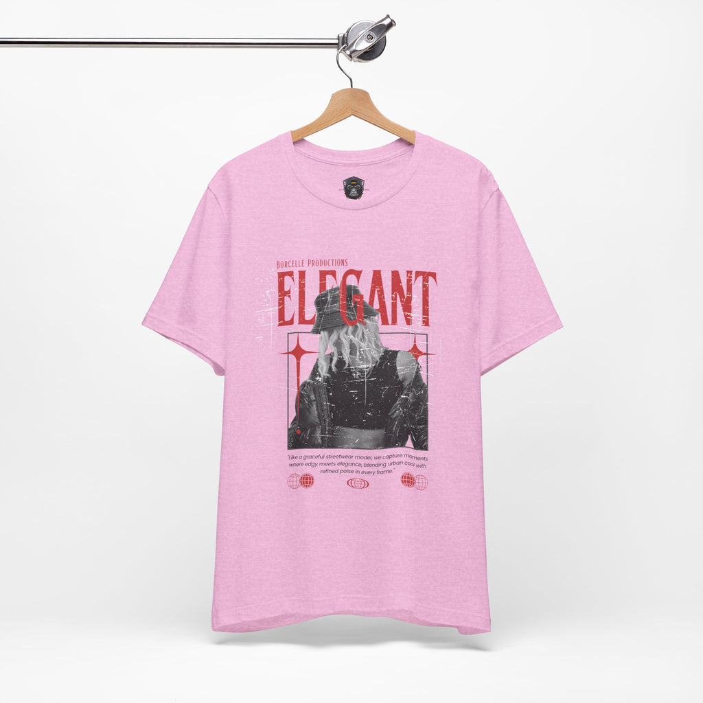 Elegant Jersey Tee, Graphic T-Shirt, Gift for Her, Trendy Apparel, Streetwear Style
