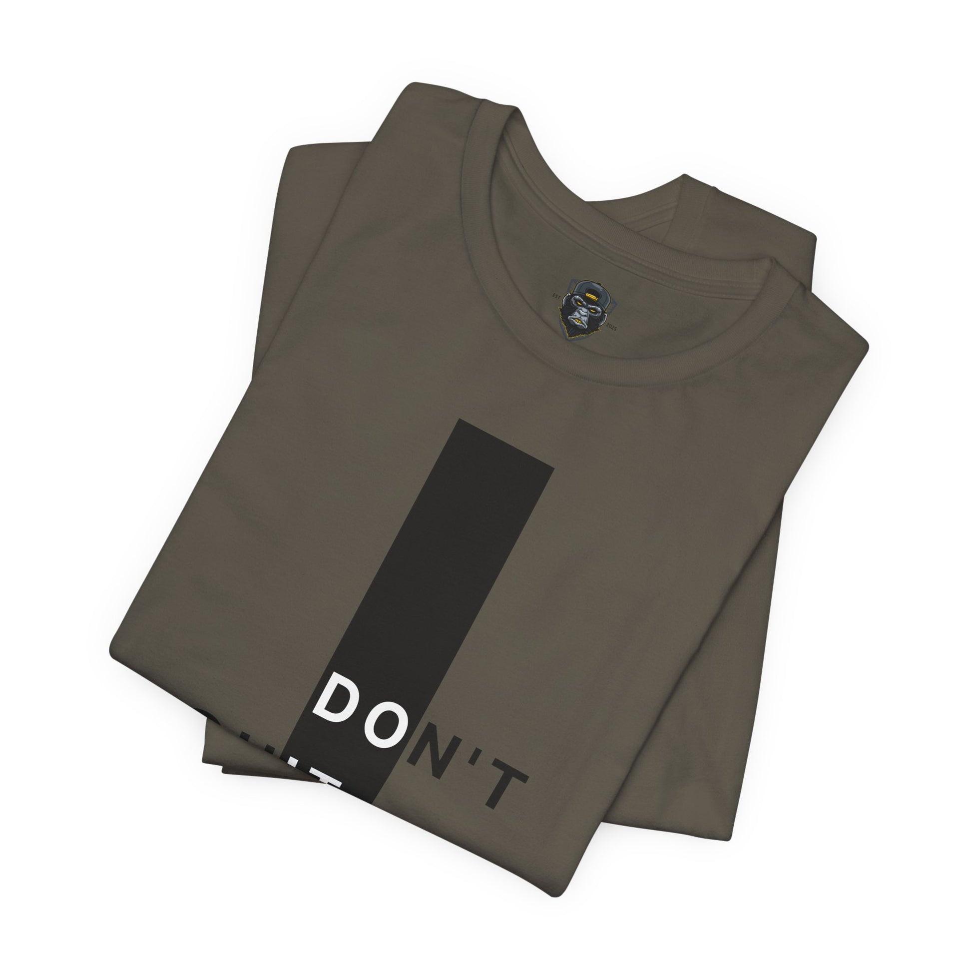 Inspirational Jersey Tee, Motivational Shirt, Don't Quit Apparel, Fitness Gift
