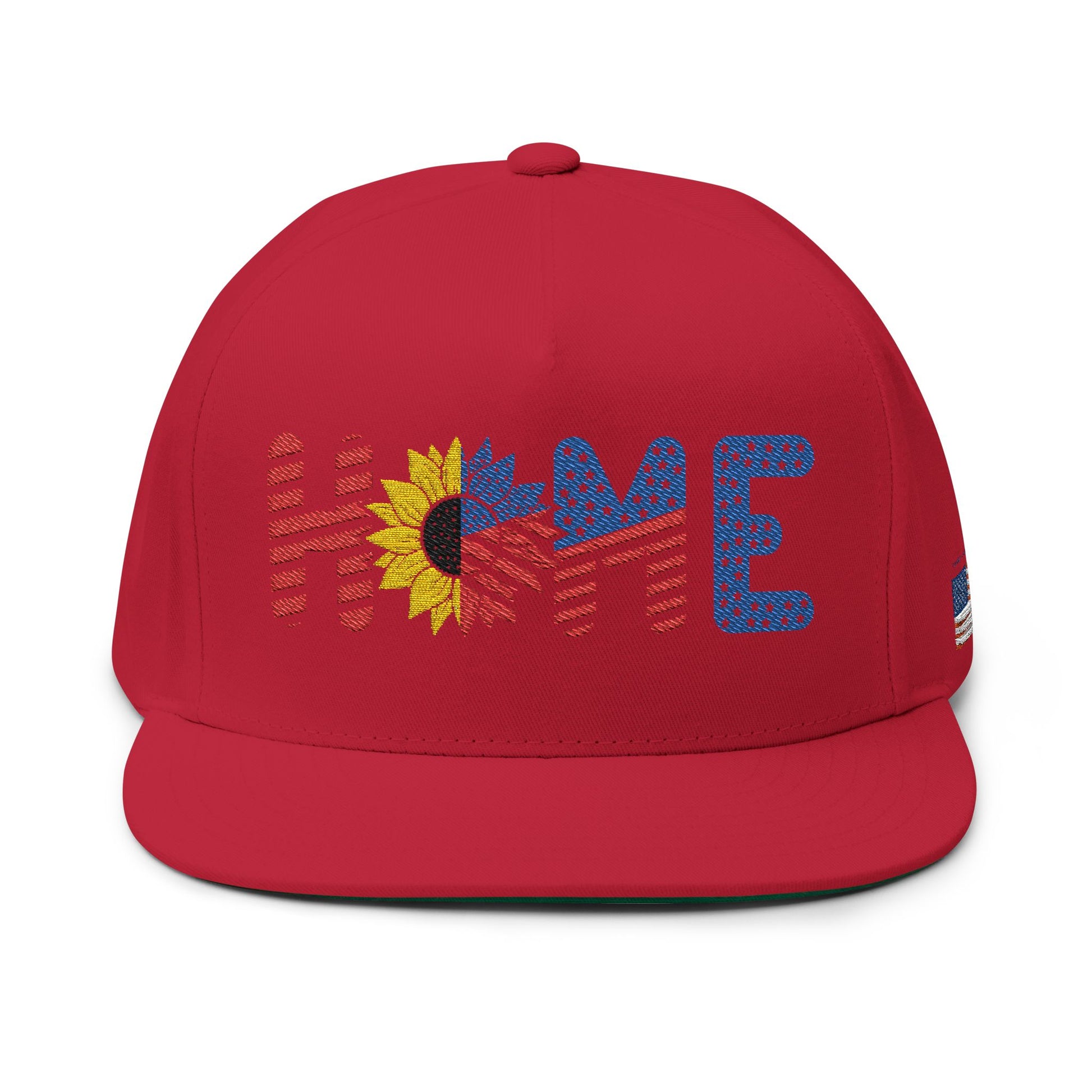 Embroidered Flat Bill Cap - 'HOME' Design, Adjustable Snapback, Perfect for Casual Outings, Road Trips, Sun Protection, Gift for [...]