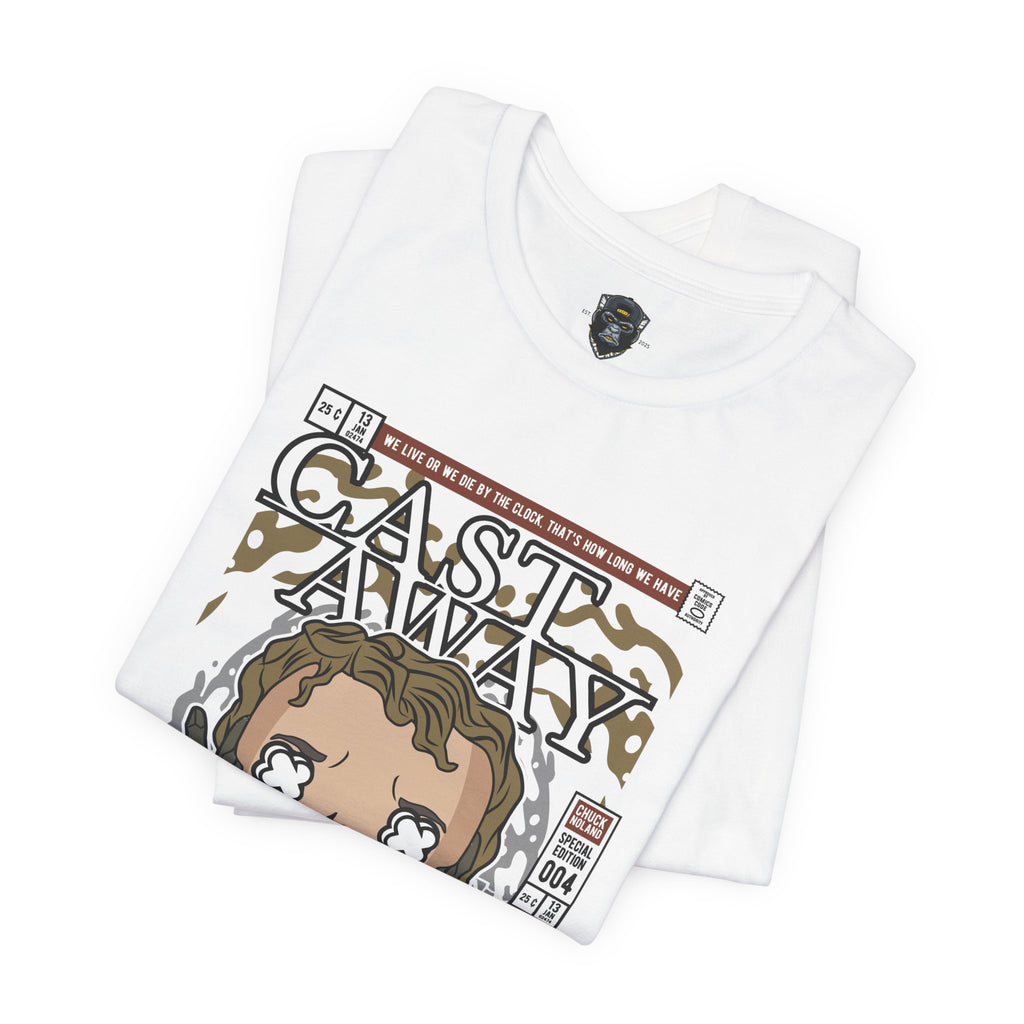 Cast Away Graphic Tee, Fun Movie T-Shirt, Casual Wear, Gift for Movie Lovers