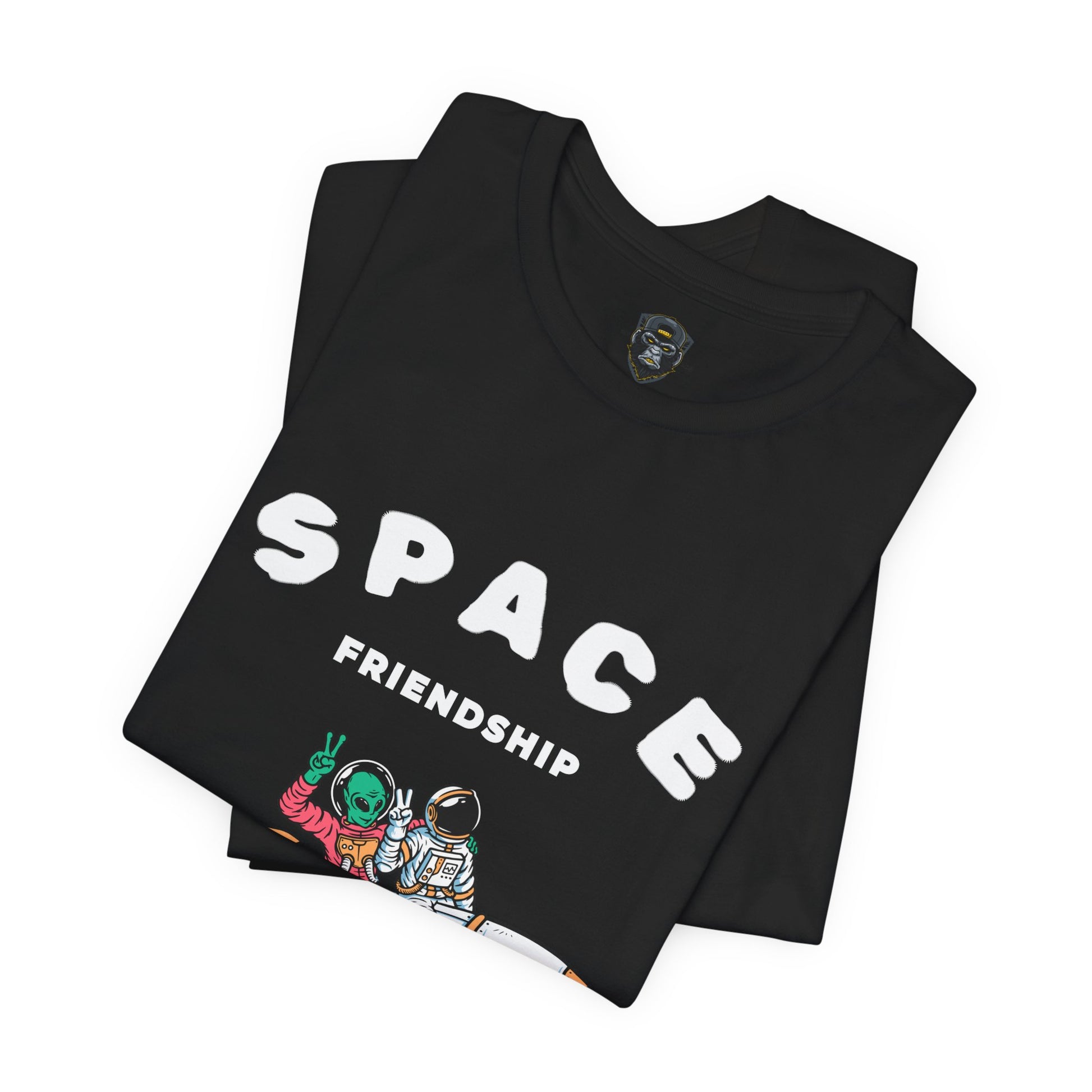 Cosmic Friendship Tee - Space Adventure T-Shirt, Graphic Shirt, Funny Gift for Friends