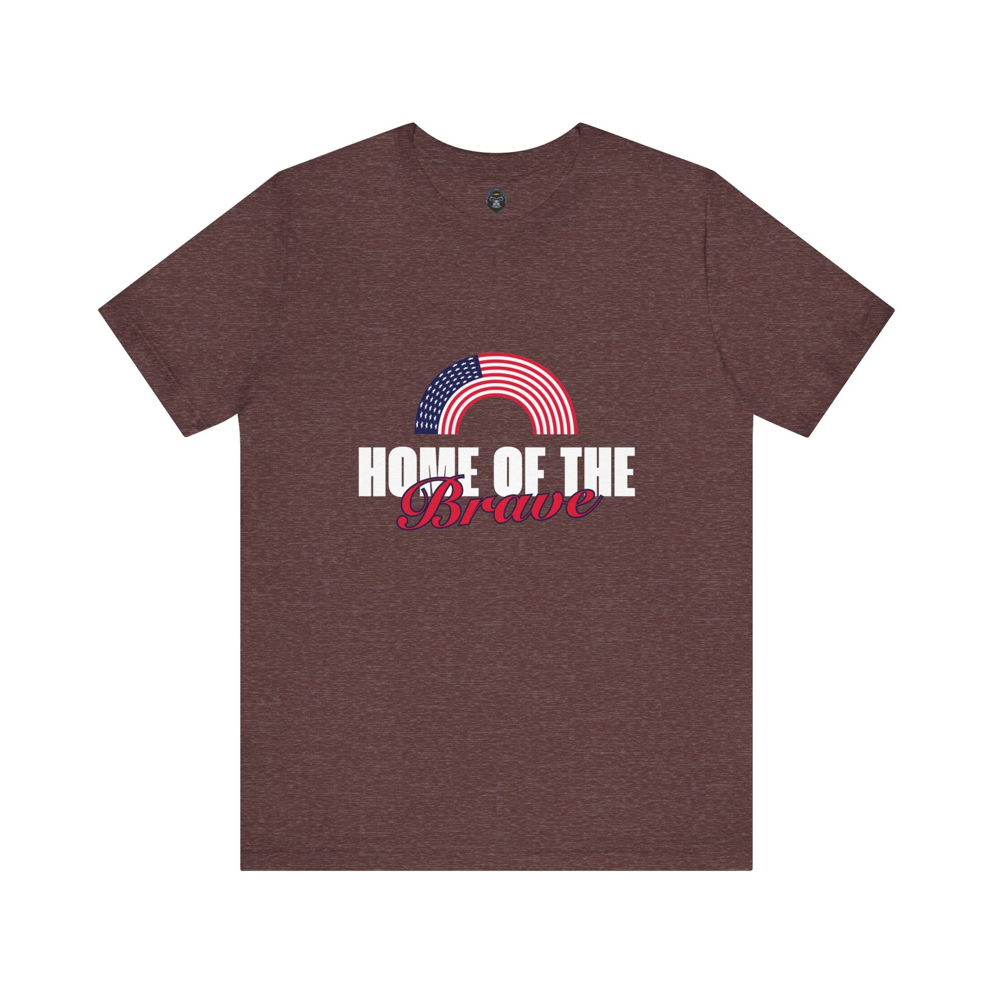 Patriotic Graphic Tee – Home of the Brave, Casual Shirt, Independence Day Gift