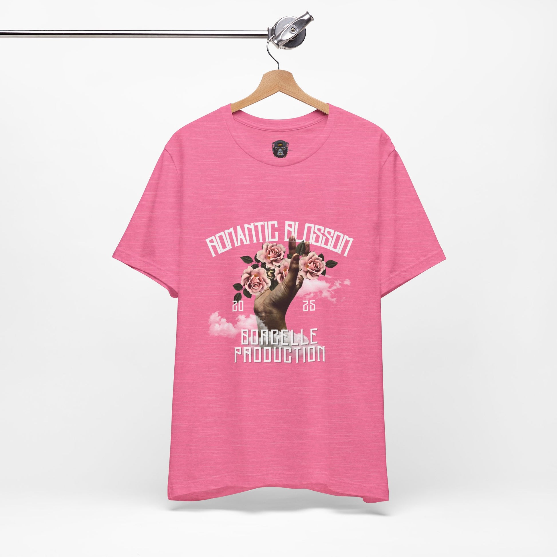Romantic Blossom Jersey Tee, Trendy Graphic Tee, Floral T-Shirt