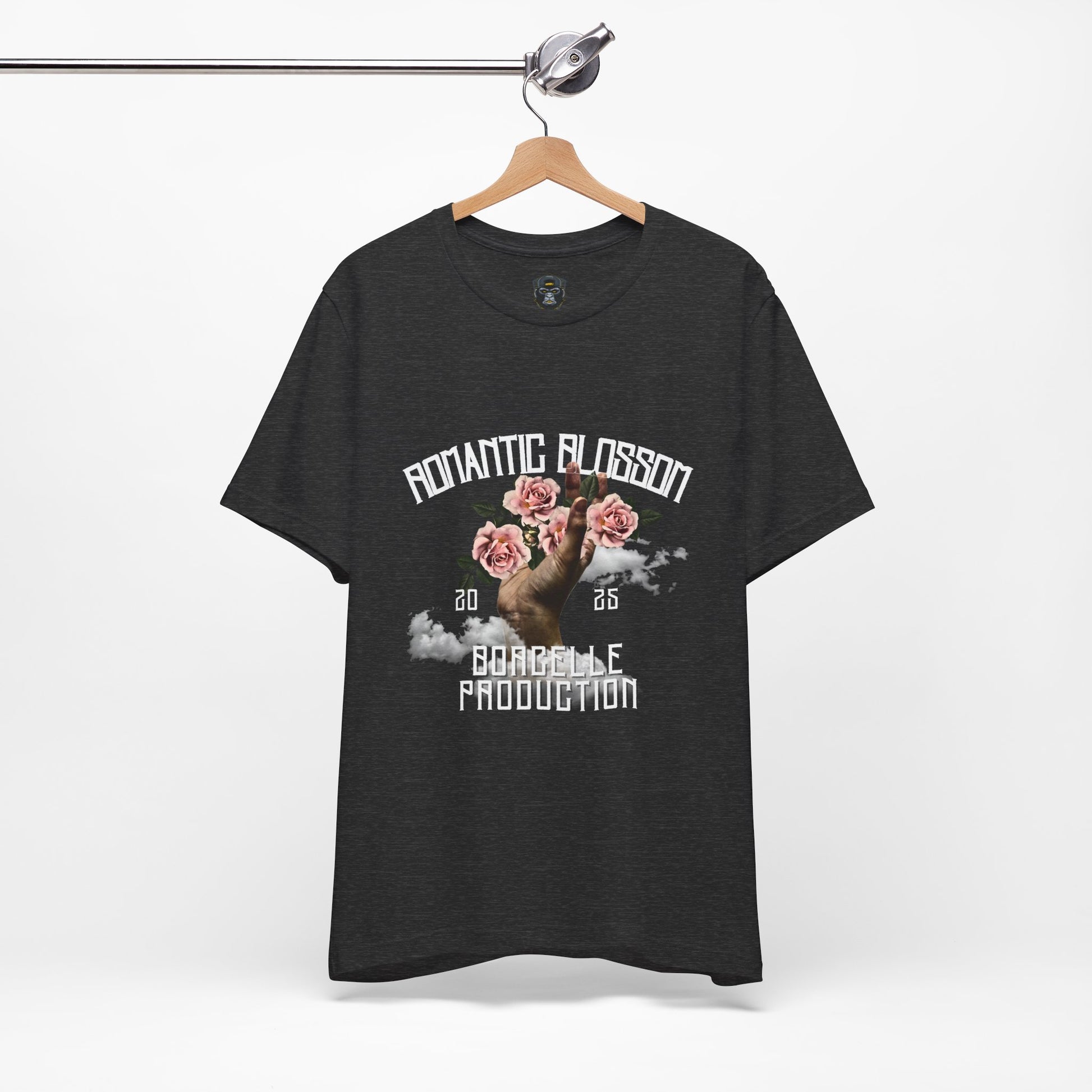 Romantic Blossom Jersey Tee, Trendy Graphic Tee, Floral T-Shirt