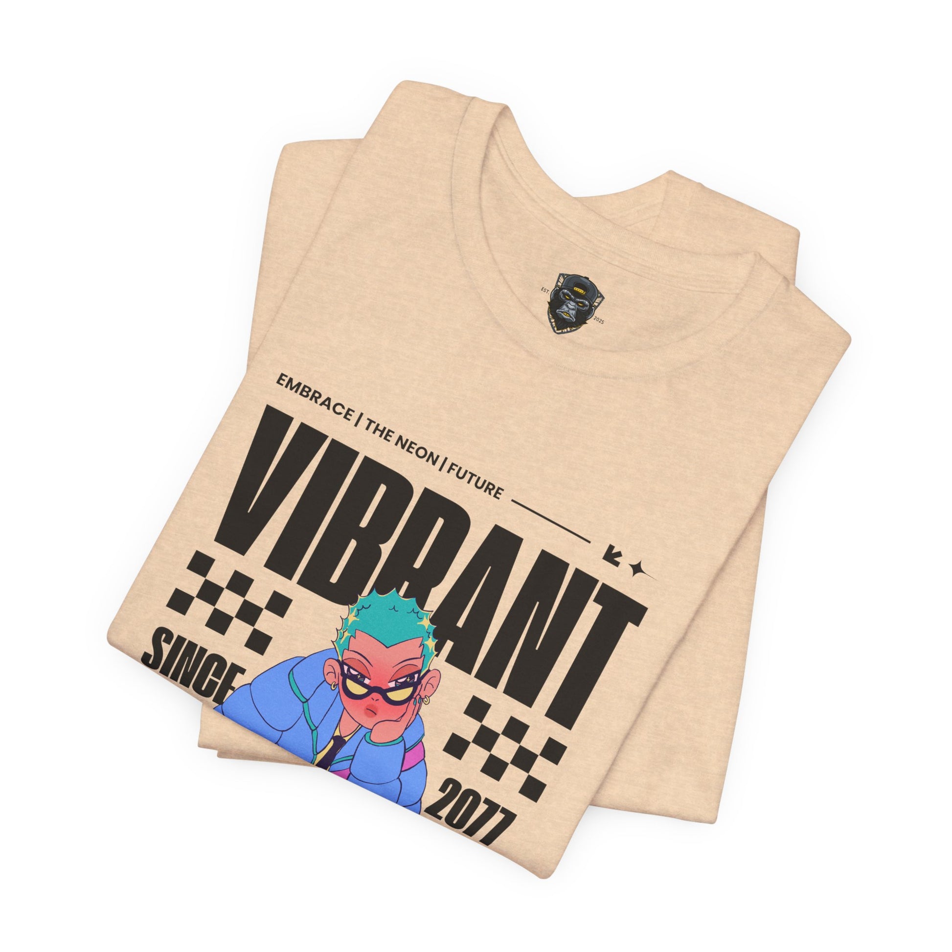 Vibrant Graphic Tee | Retro Style Unisex Jersey Shirt, Trendy T-Shirt, Streetwear