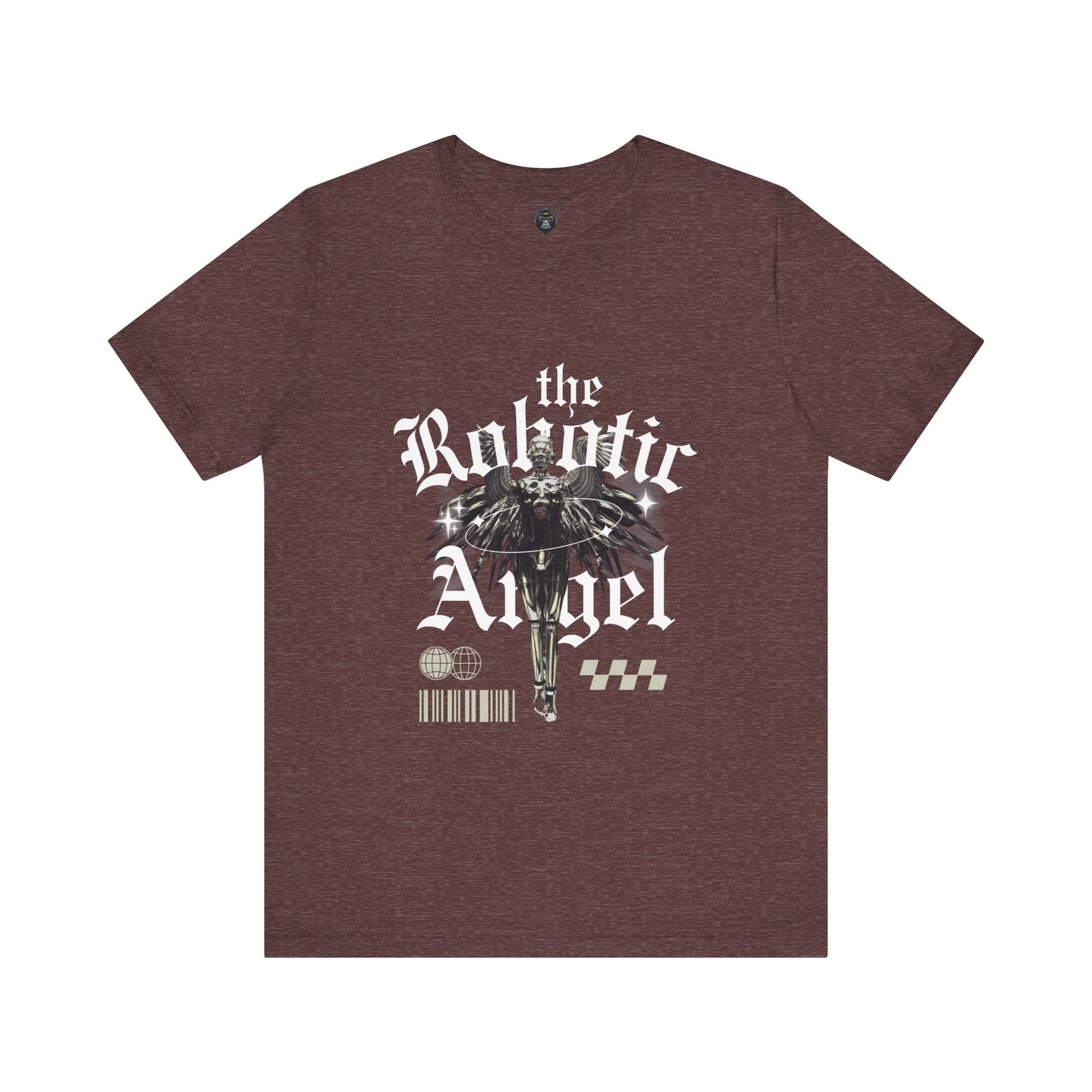 Gothic Graphic Tee - The Robotic Angel, Fashion Shirt, Edgy Streetwear