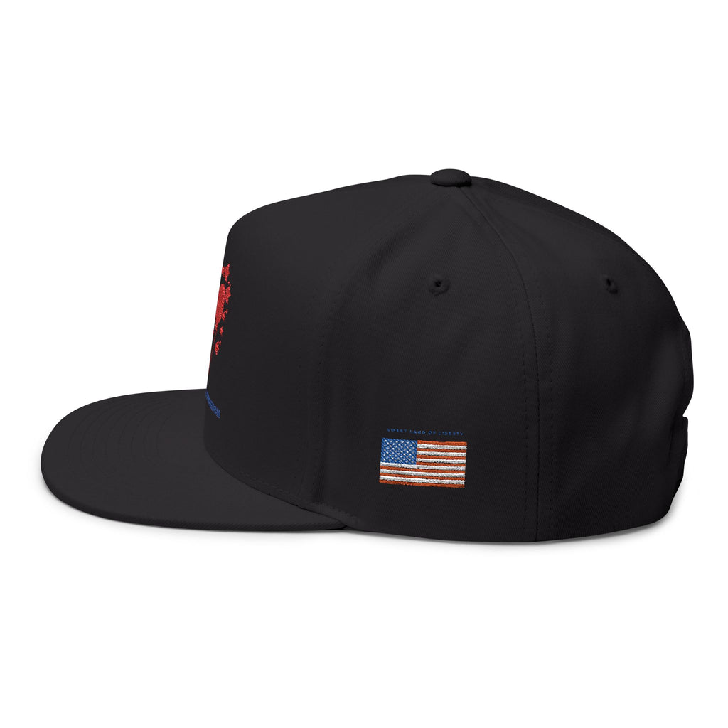 Celebrate Freedom Flat Bill Cap | Embroidered Patriotic Hat, Unisex Baseball Cap, Party Accessory, Summer Outdoors, 4th of July