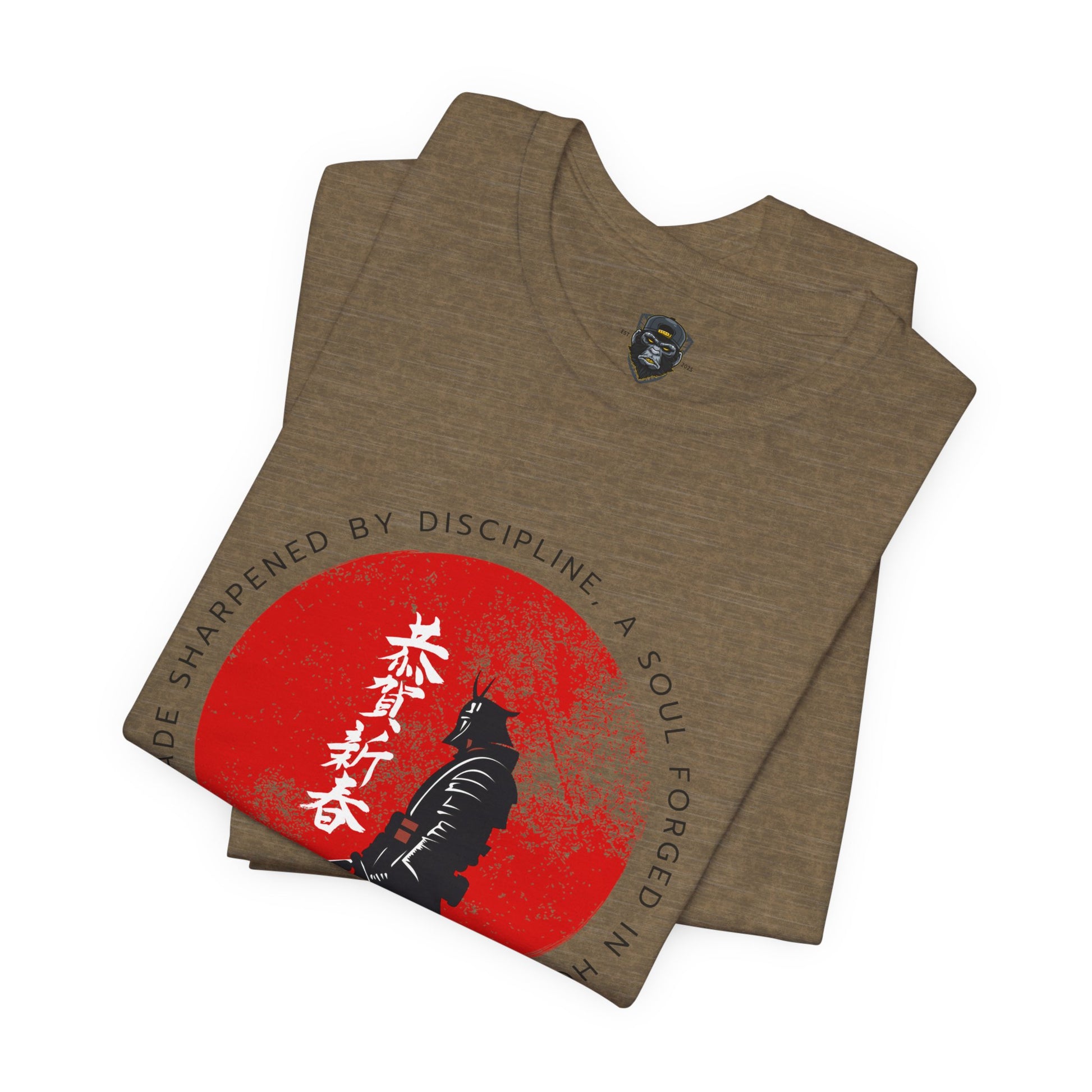 Samurai Spirit Tee | Japanese Warrior Graphic Shirt, Casual Wear