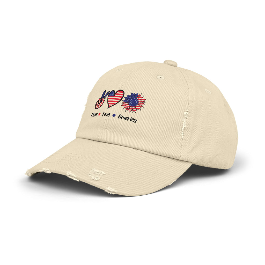 Unisex Distressed Cap with Heart Design, Trendy Hat, Casual Accessory, Gift for Him/Her, Summer Style, Everyday Wear