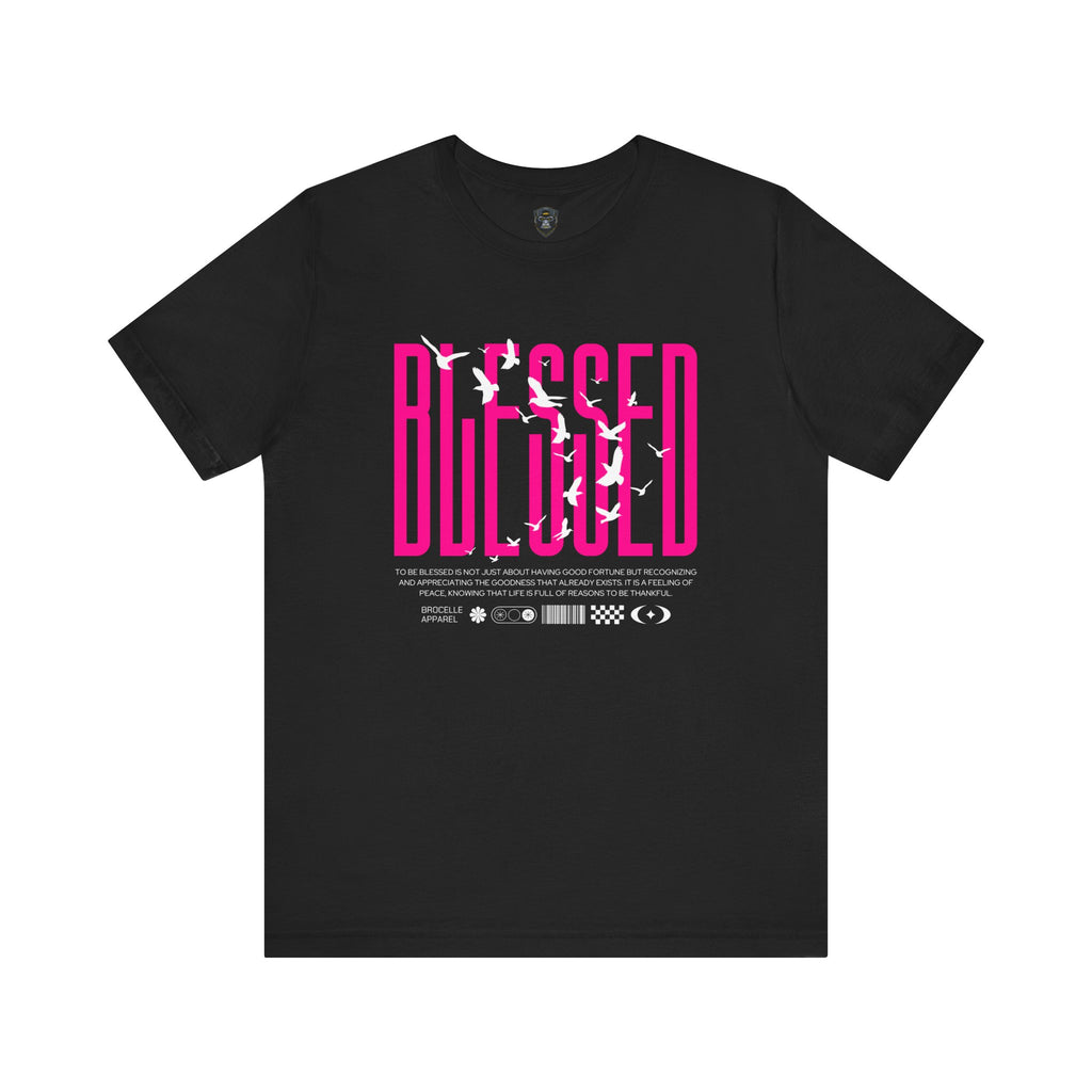 Blessed Short Sleeve Tee, Motivational T-Shirt, Casual Wear, Gift for Her