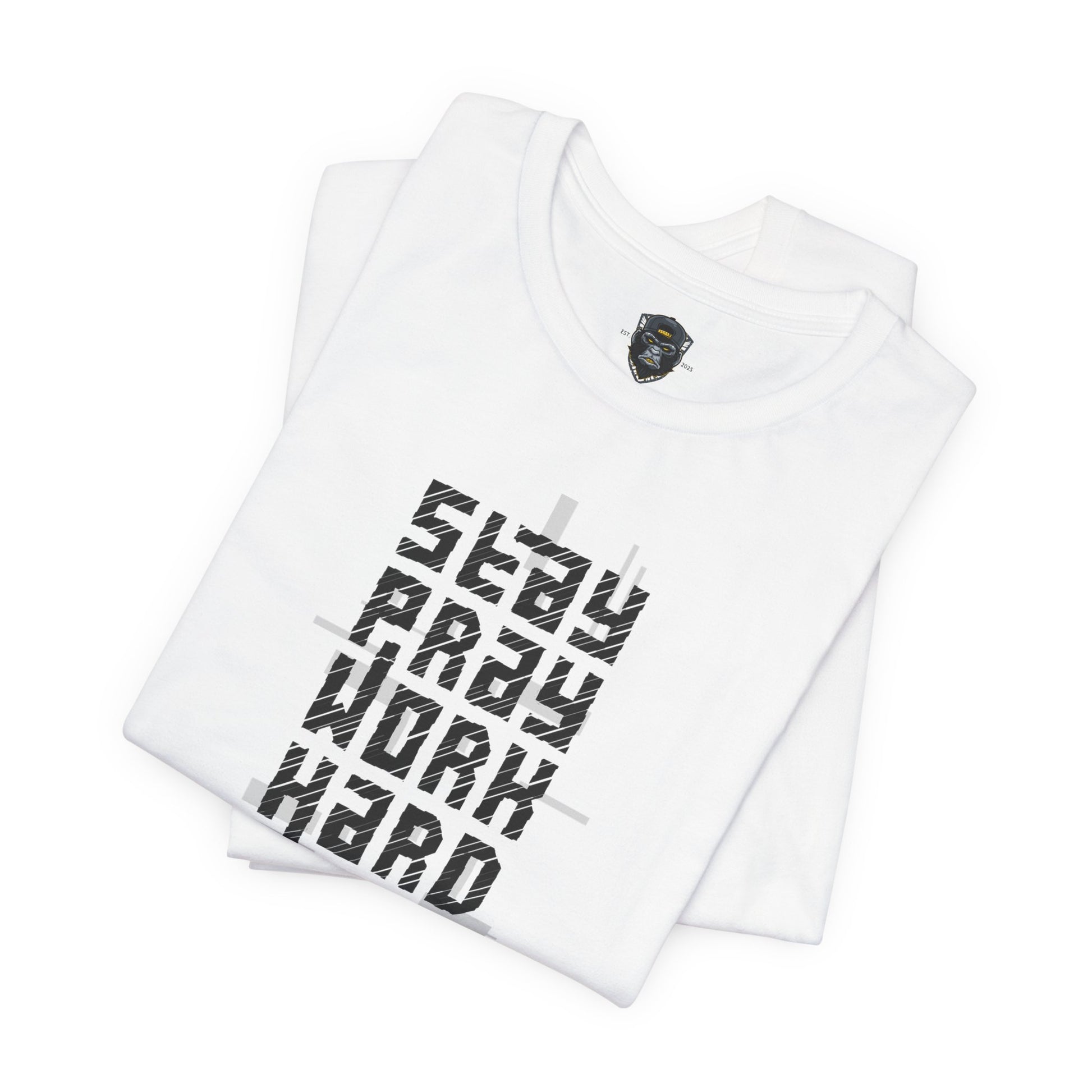 Stay Crazy Work Hard Tee, Motivational T-Shirt, Casual Wear, Gift for Him/Her