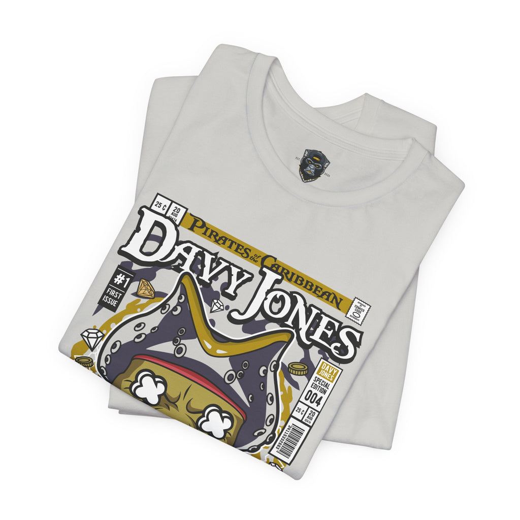 Davy Jones Graphic Tee | Unisex Jersey Short Sleeve Shirt, Pirate Themed Apparel