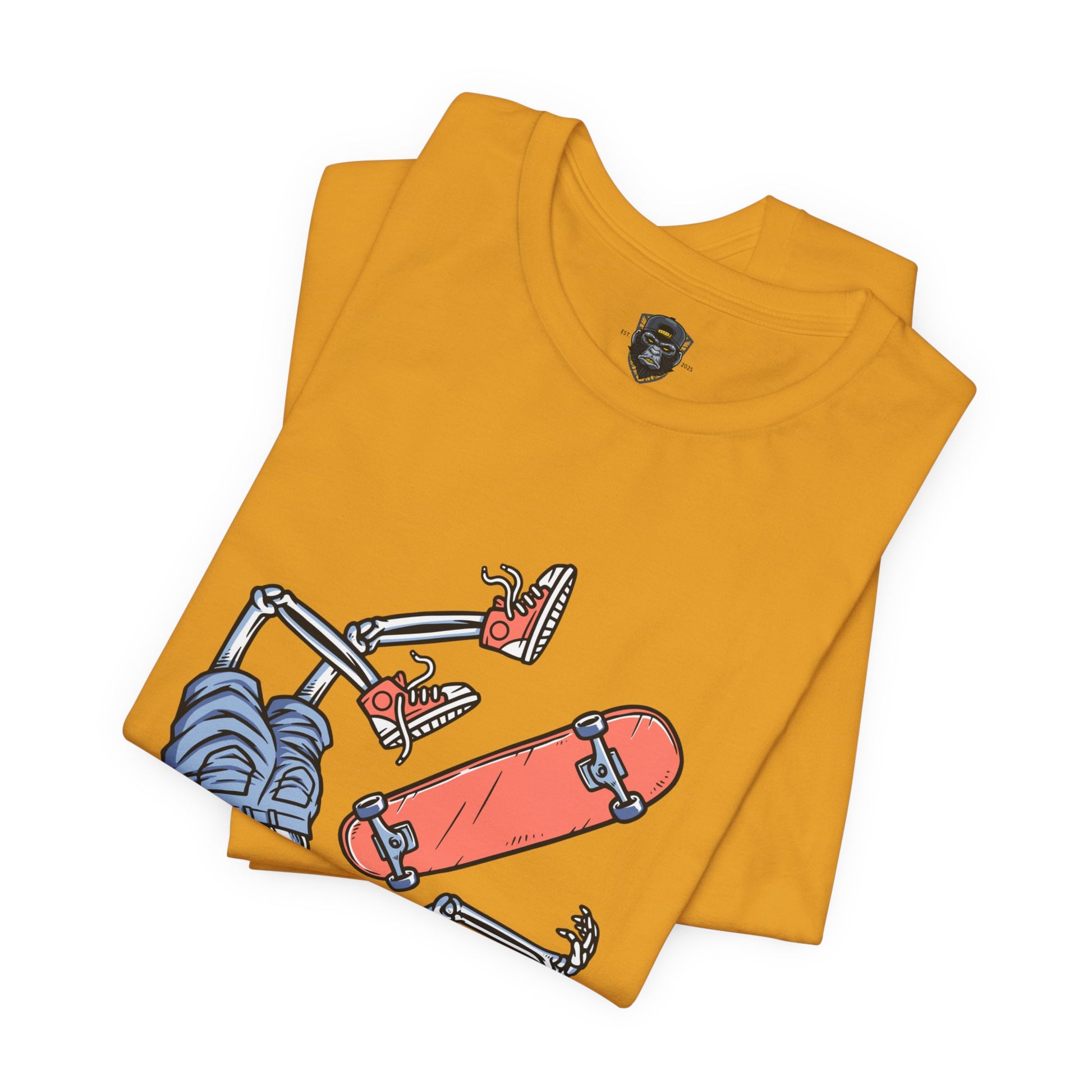 Skateboard Graphic Tee, Casual Streetwear Shirt, Cool Gift for Skaters