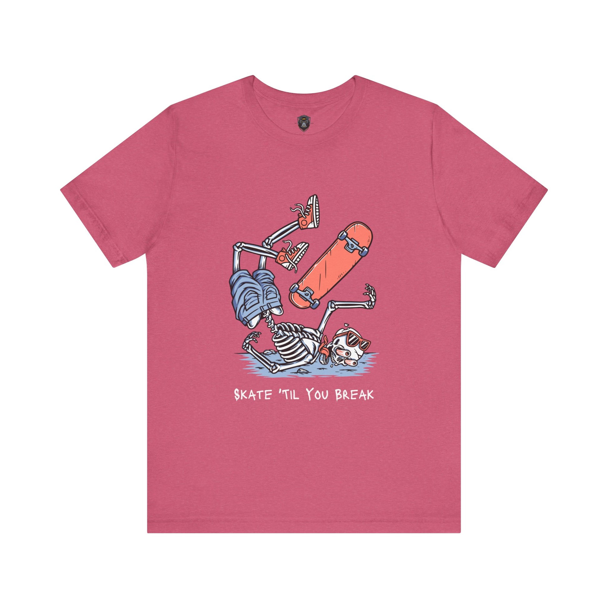 Skateboard Graphic Tee, Casual Streetwear Shirt, Cool Gift for Skaters