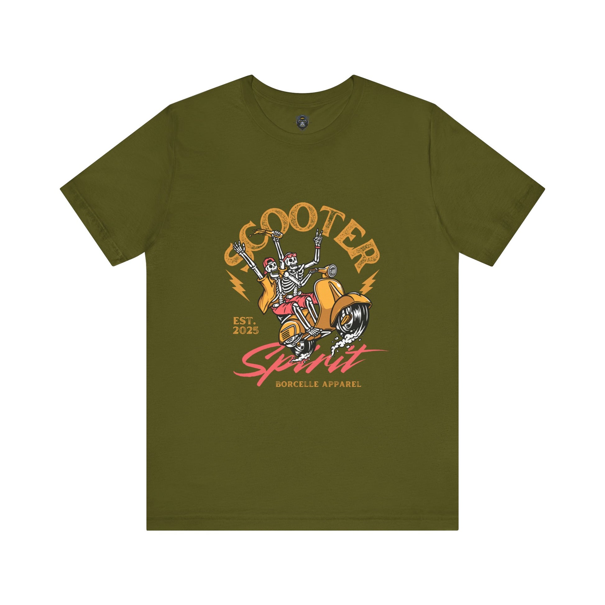Scooter Spirit Jersey Tee, Motorcycle T-Shirt, Biker Apparel, Casual Fashion