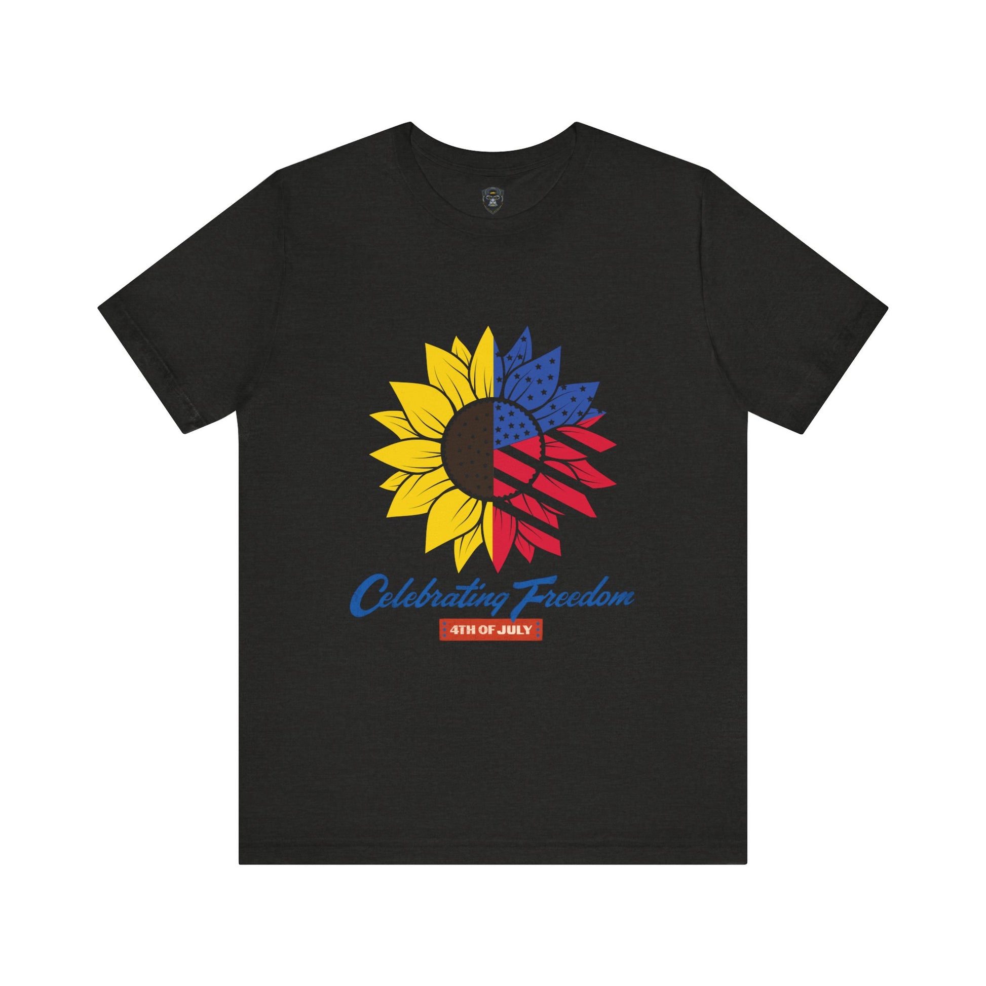 Patriotic Sunflower Tee, Celebrate Freedom T-Shirt, 4th of July Shirt, Unisex Independence Day Top