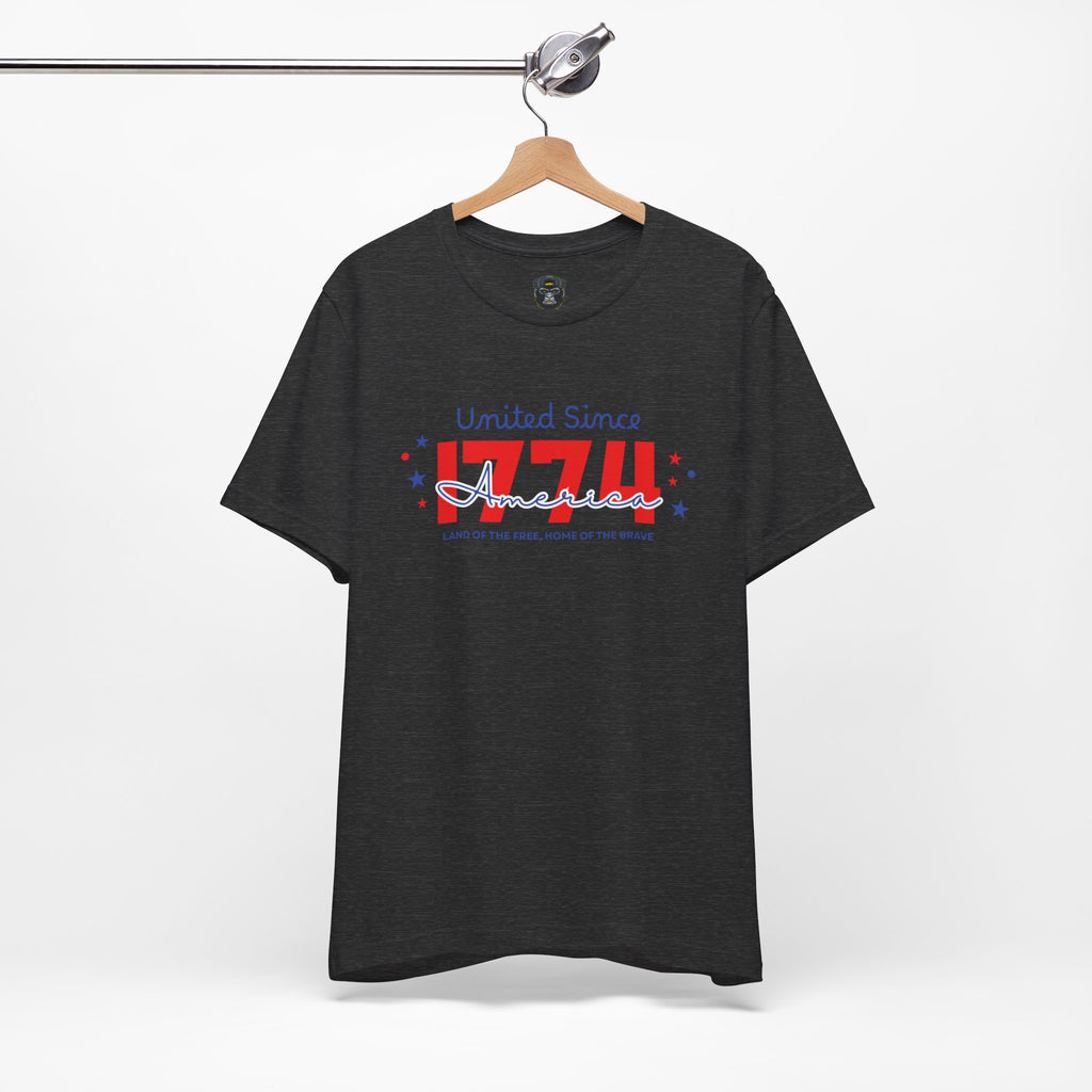 Patriotic Short, United Since 1776, USA Pride T-Shirt, Independence Day Gift