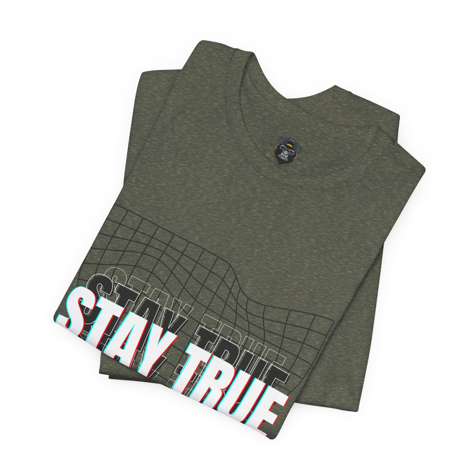 Stay True Jersey Tee, Motivational Graphic Shirt, Trendy Gift for Teens