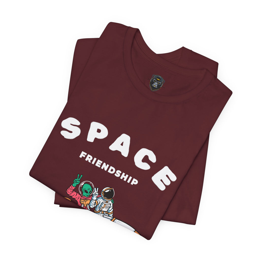 Cosmic Friendship Tee - Space Adventure T-Shirt, Graphic Shirt, Funny Gift for Friends
