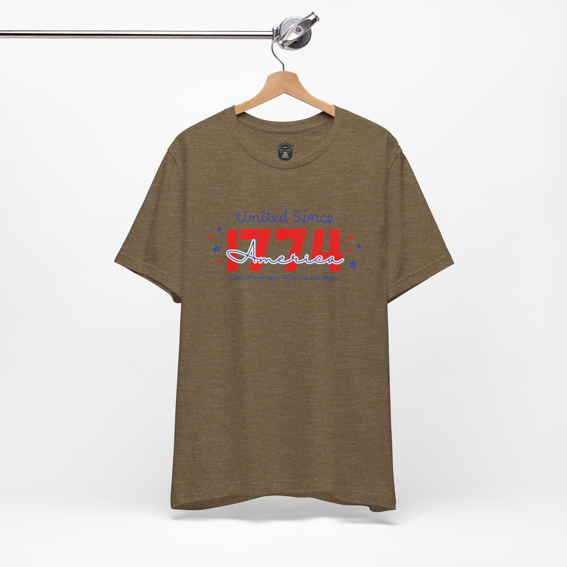 Patriotic Short, United Since 1776, USA Pride T-Shirt, Independence Day Gift