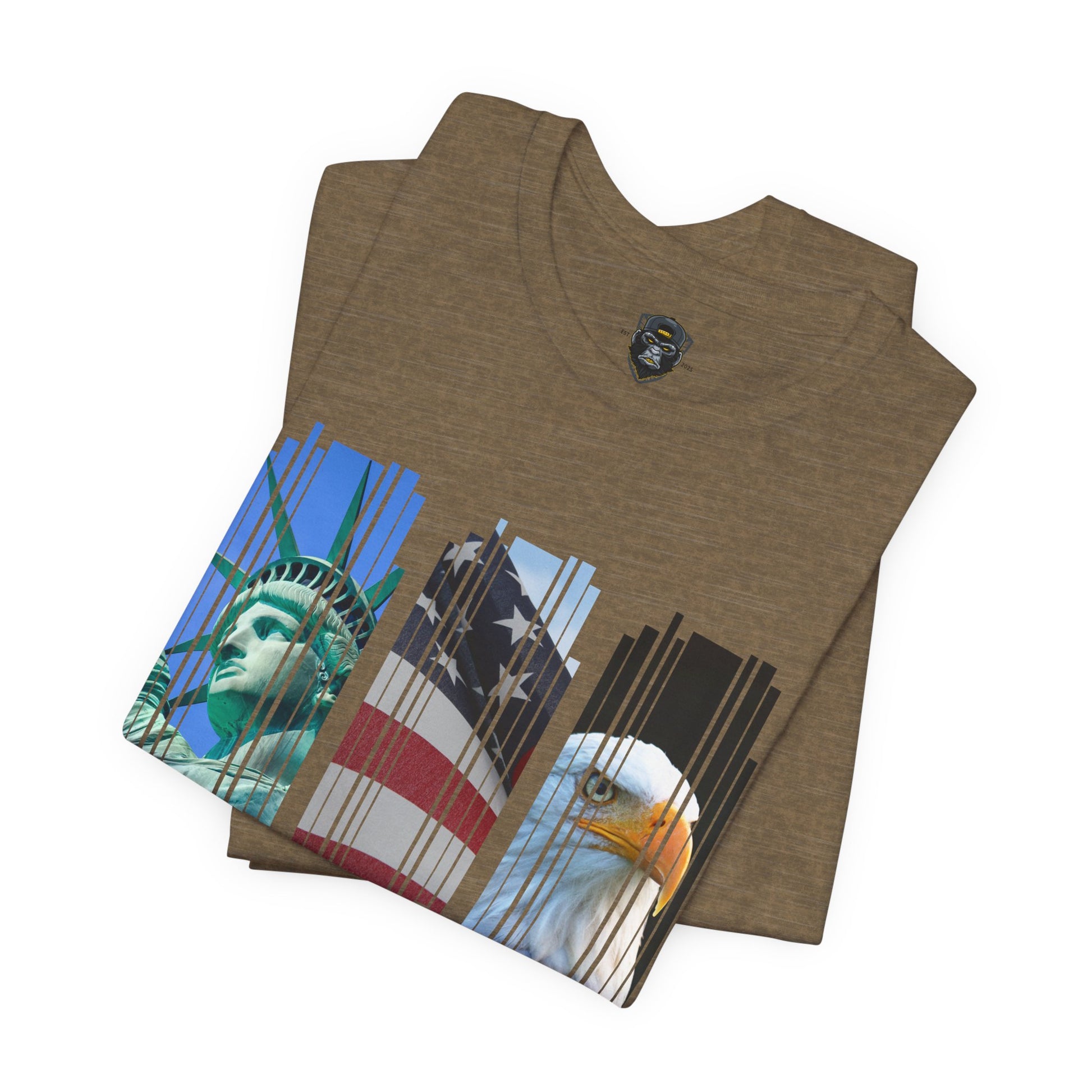 Patriotic T-Shirt, USA Pride Top, Independence Day Apparel, 4th of July Outfit
