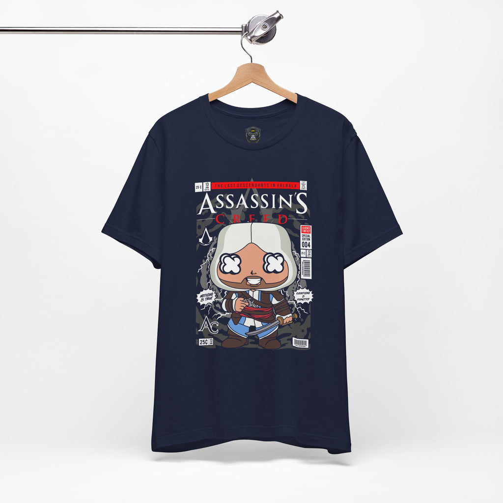 Assassin's Creed Comic Style Unisex Tee, Gamer T-Shirt, Video Game Apparel