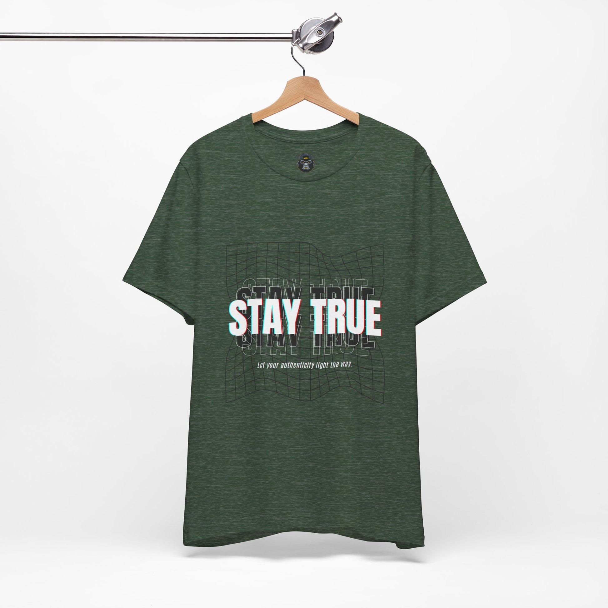 Stay True Jersey Tee, Motivational Graphic Shirt, Trendy Gift for Teens