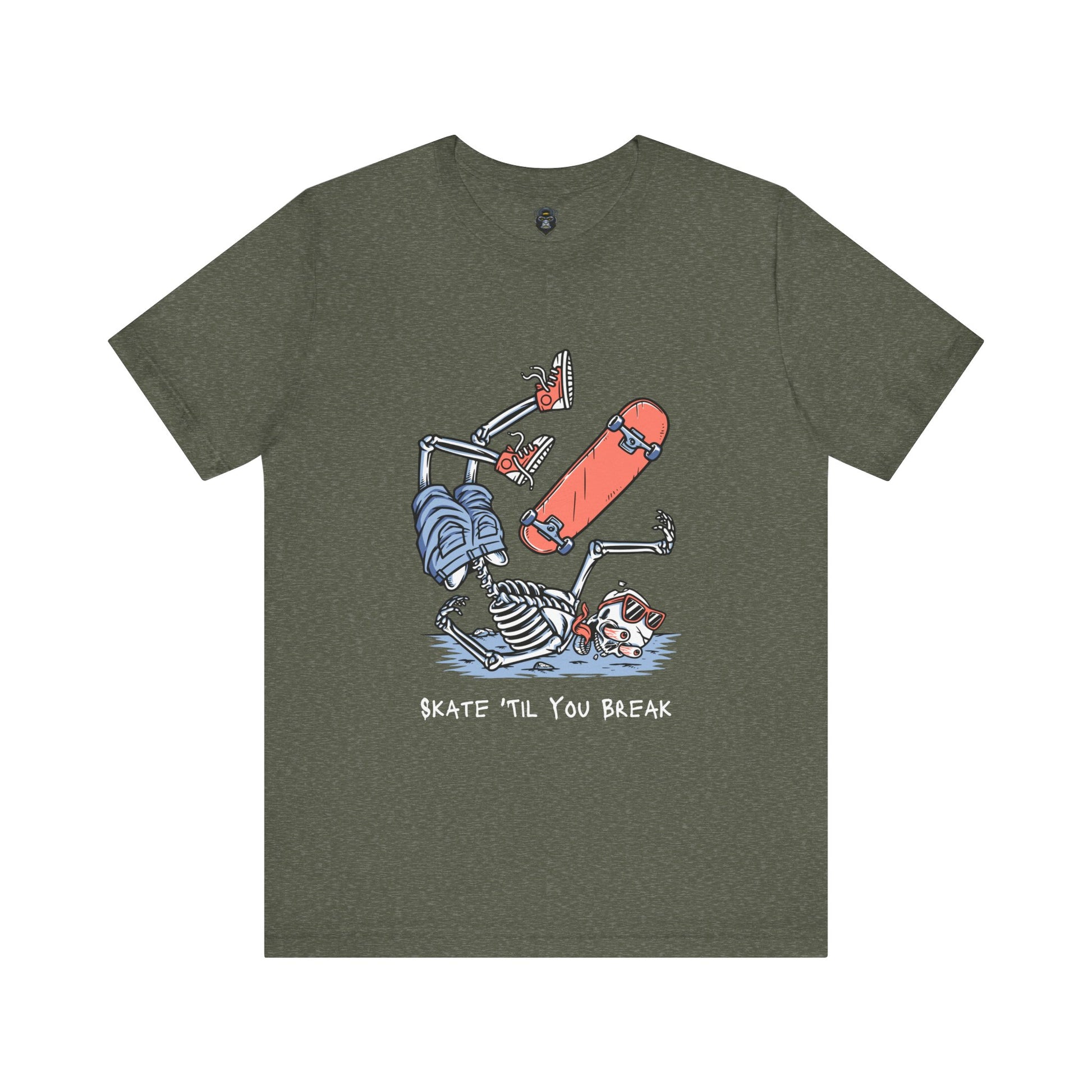 Skateboard Graphic Tee, Casual Streetwear Shirt, Cool Gift for Skaters