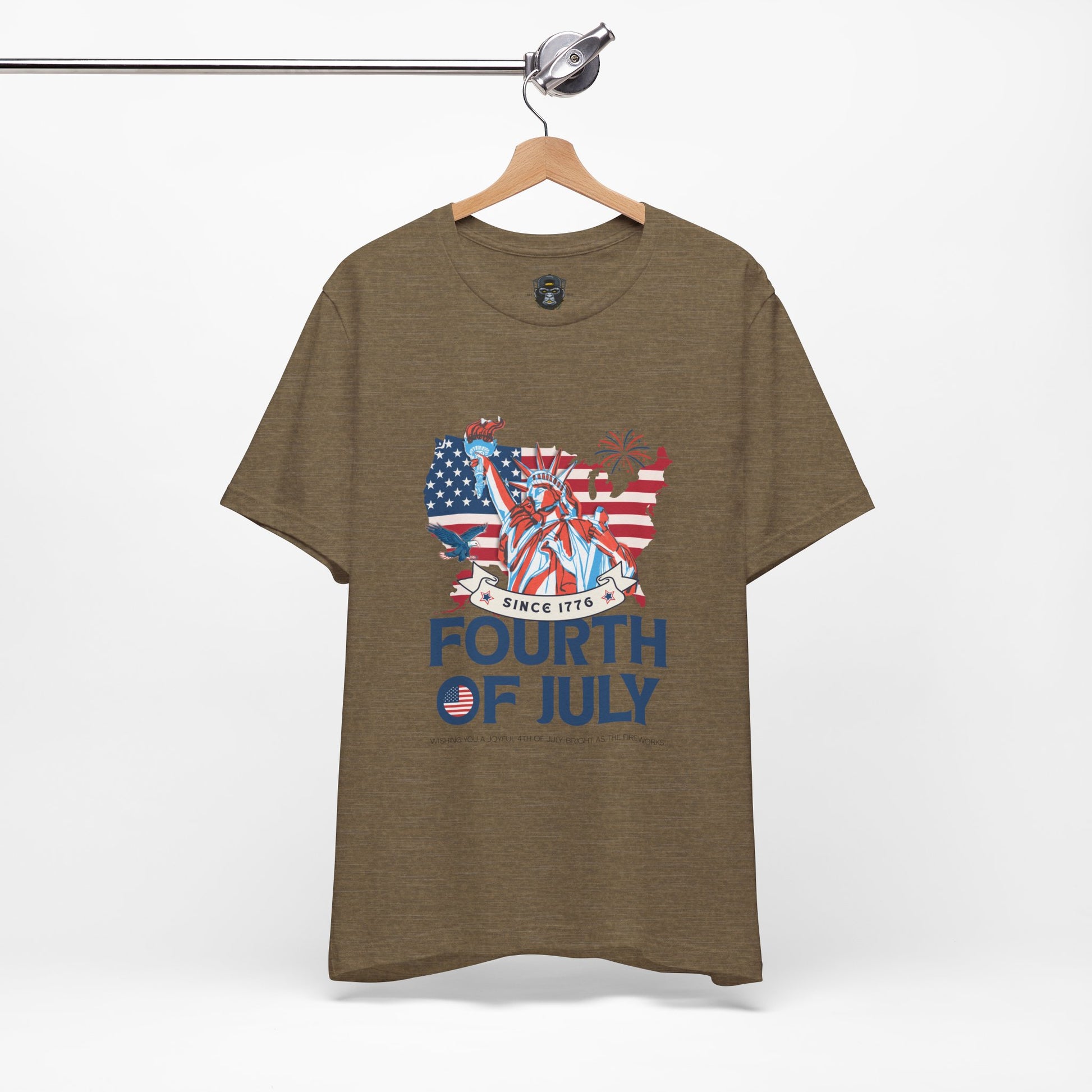 Patriotic Fourth of July Tee, USA Independence Day Shirt, Summer BBQ Outfit