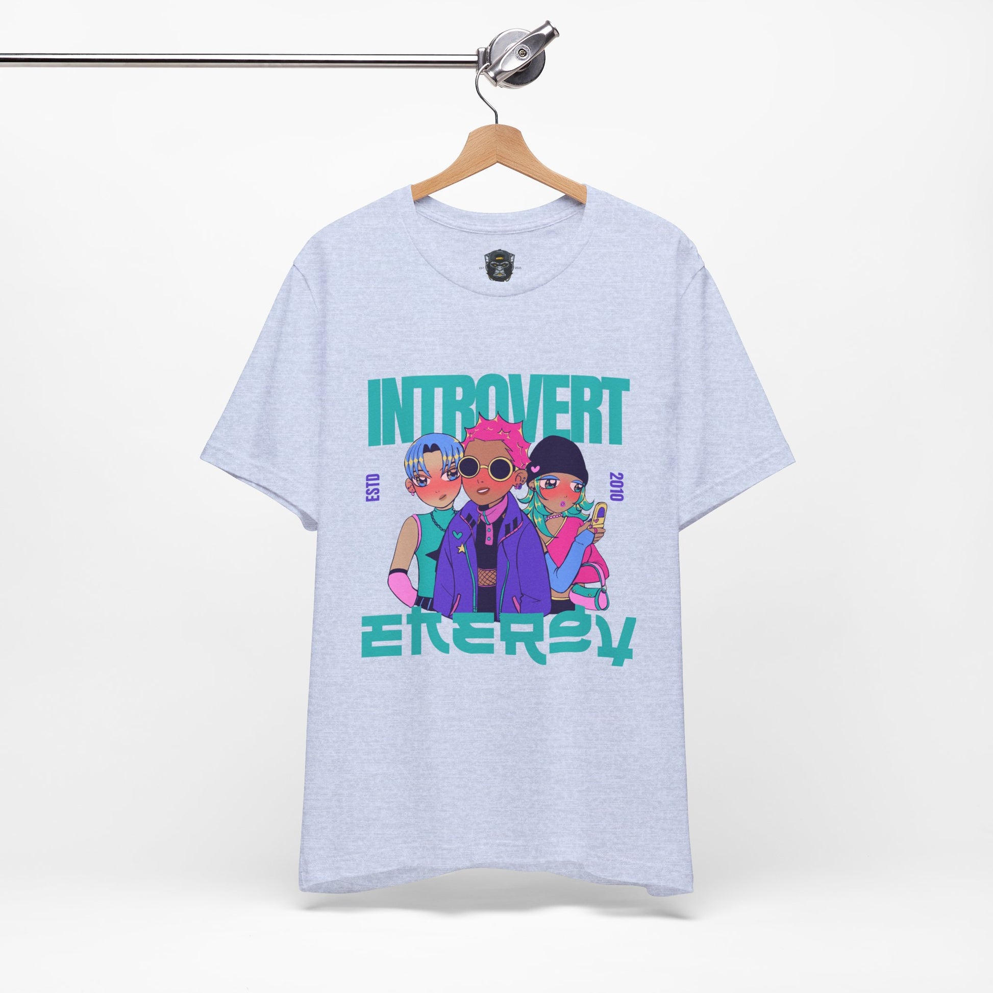 Introvert Energy Tee | Cute Graphic Tee, Introvert Shirt, Casual Wear, Gift for Friends