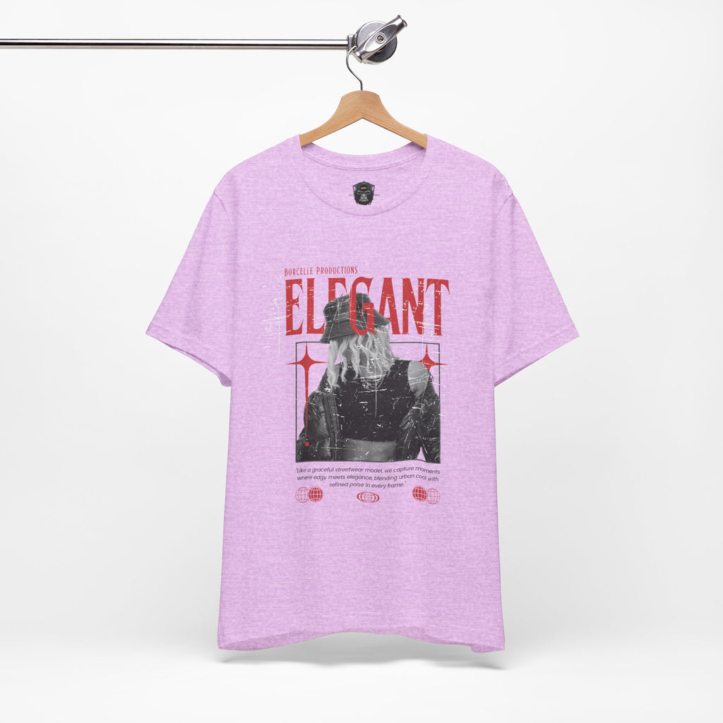 Elegant Jersey Tee, Graphic T-Shirt, Gift for Her, Trendy Apparel, Streetwear Style