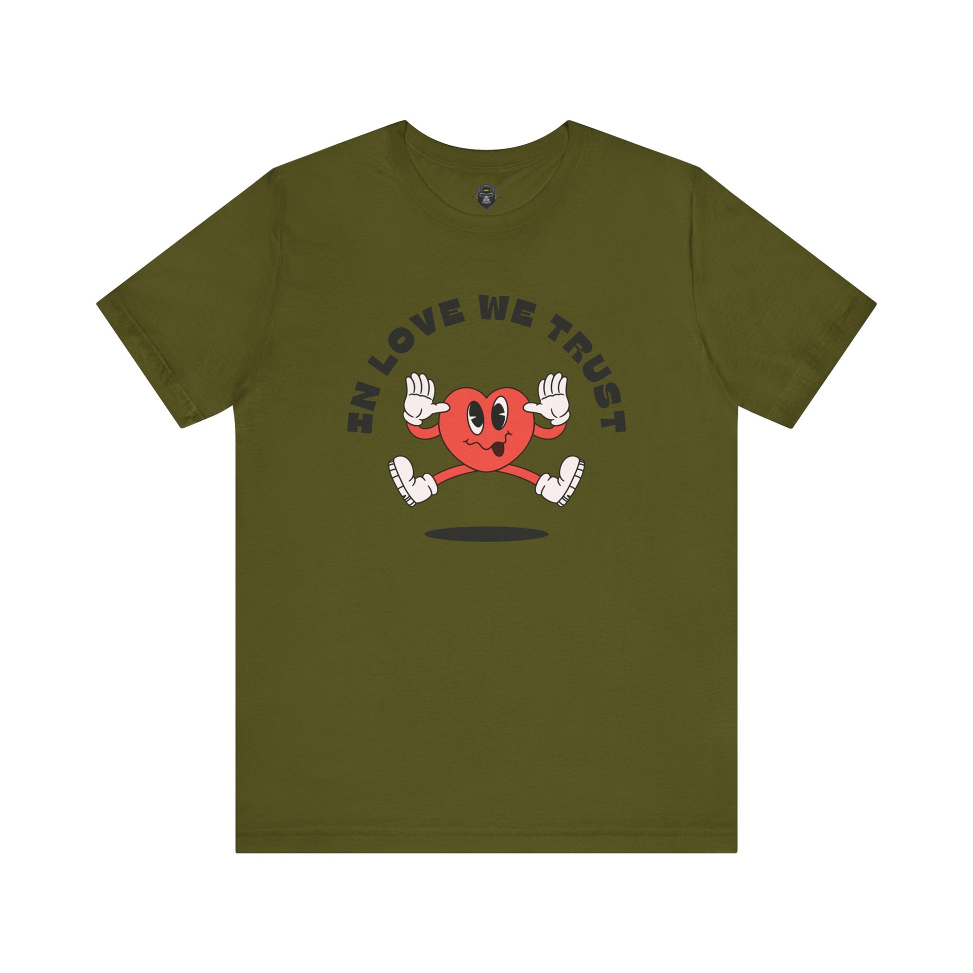 Fun Heart Graphic Tee - In Love We Trust T-Shirt, Valentine's Day Gift