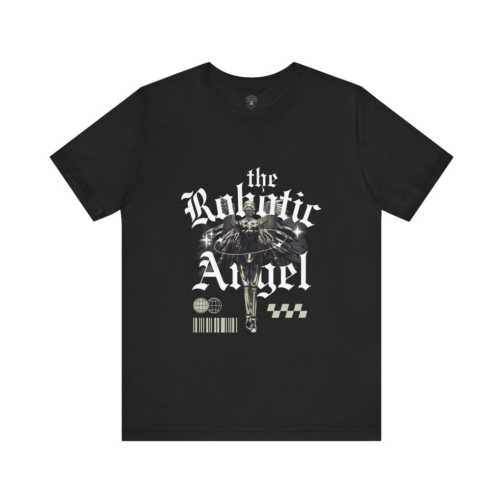 Gothic Graphic Tee - The Robotic Angel, Fashion Shirt, Edgy Streetwear