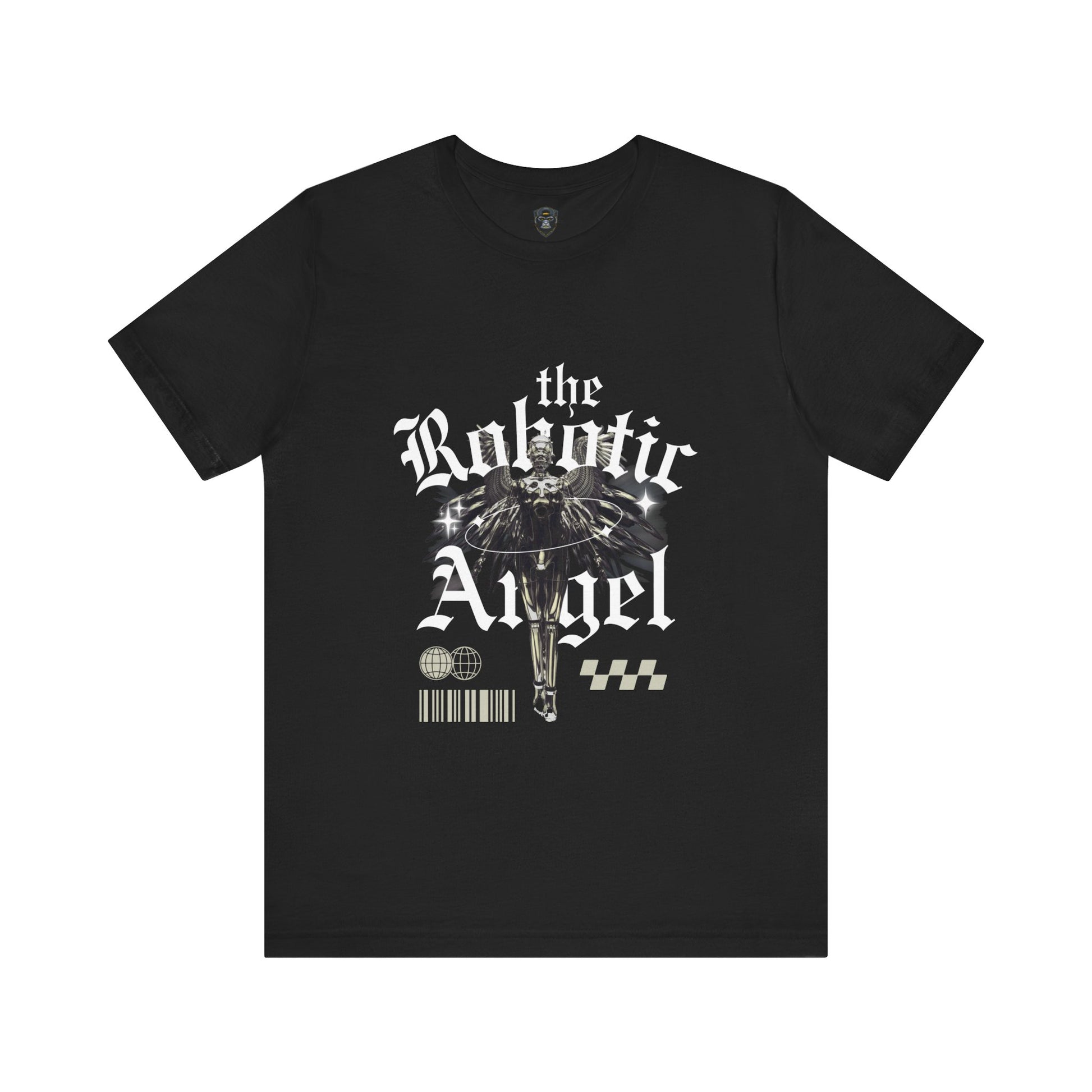 Gothic Graphic Tee - The Robotic Angel, Fashion Shirt, Edgy Streetwear