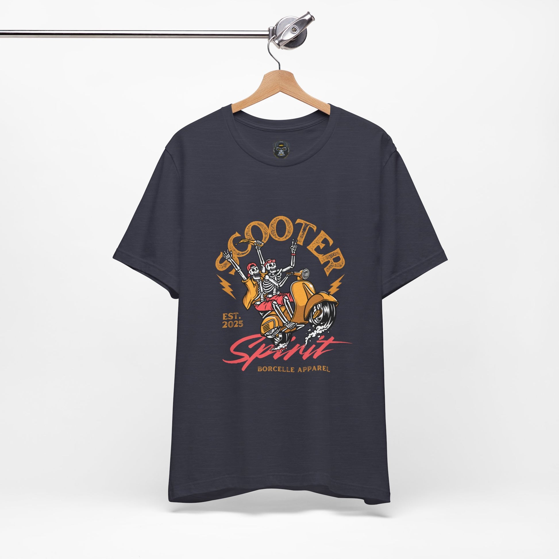 Scooter Spirit Jersey Tee, Motorcycle T-Shirt, Biker Apparel, Casual Fashion