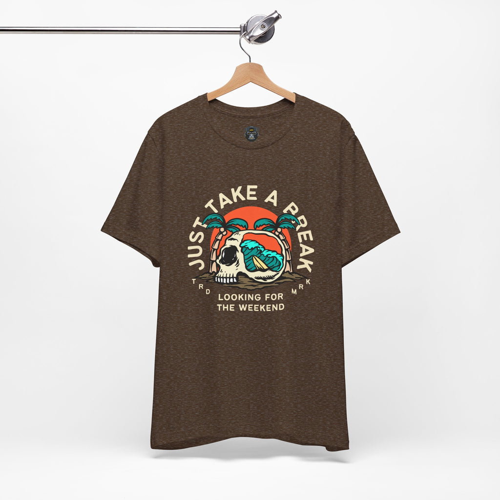 Beach Vibe Tee: 'Just Take a Peak' Graphic T-Shirt, Casual Wear, Summer Style