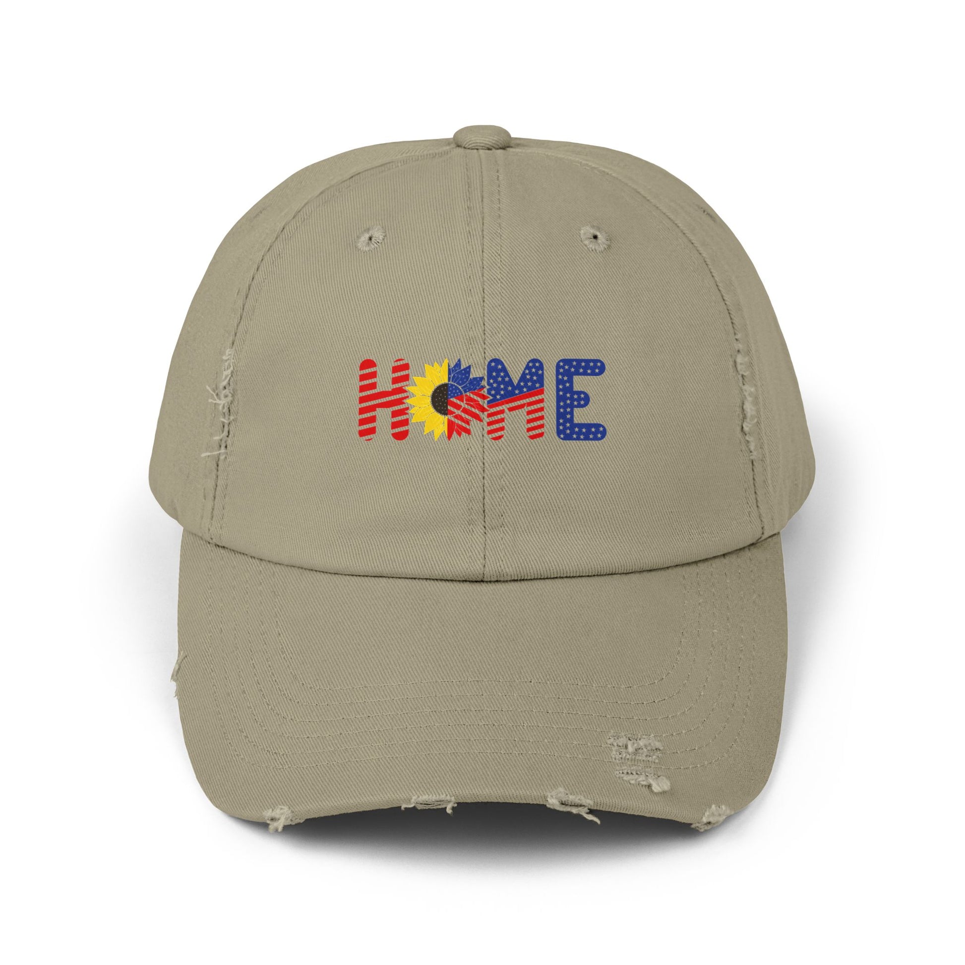Home Distressed Cap, Trendy Unisex Hat, Casual Wear, Gift for Home Lovers