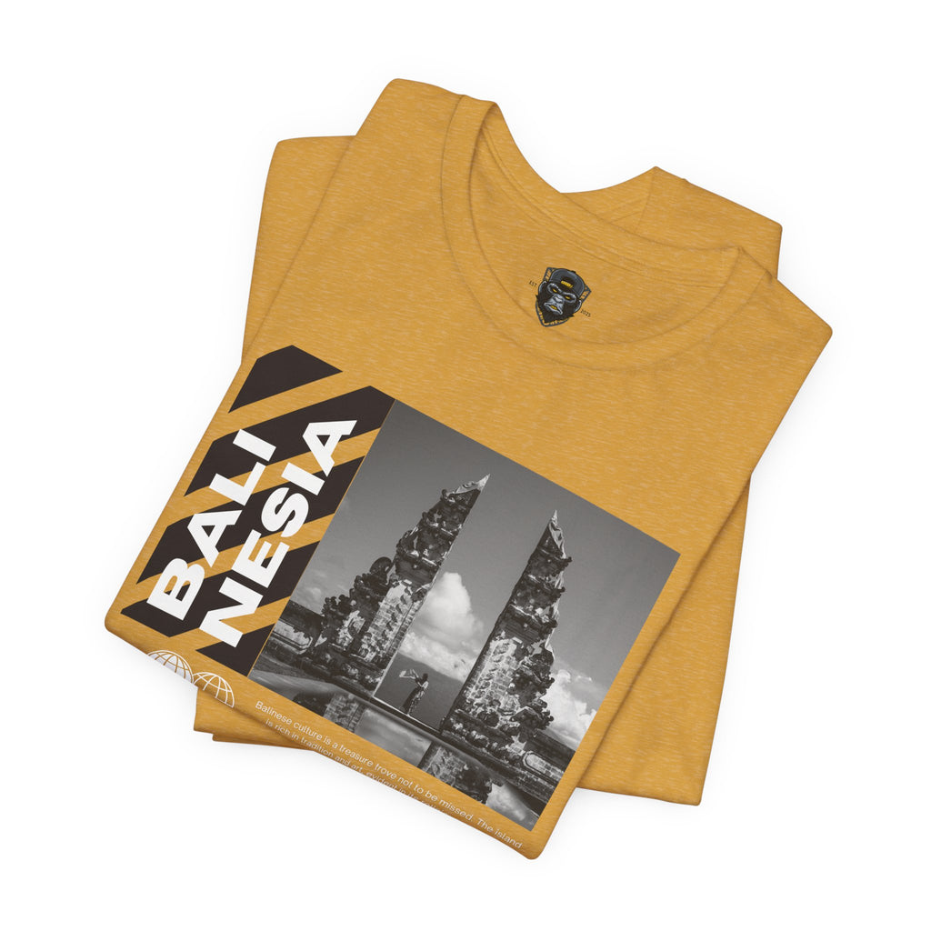 Bali Themed Graphic Tee - Unisex Short Sleeve, Vacation Vibes, Travel Gift