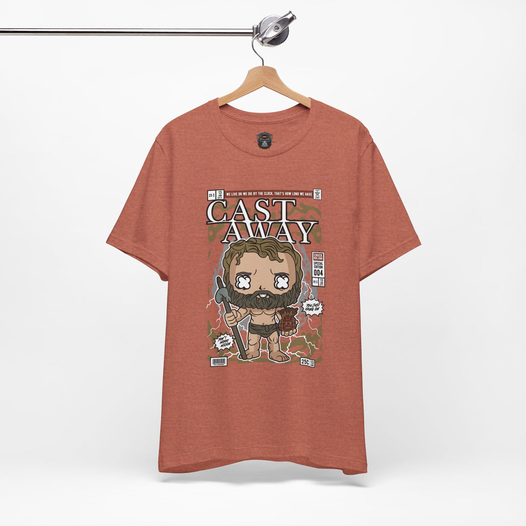 Cast Away Graphic Tee, Fun Movie T-Shirt, Casual Wear, Gift for Movie Lovers