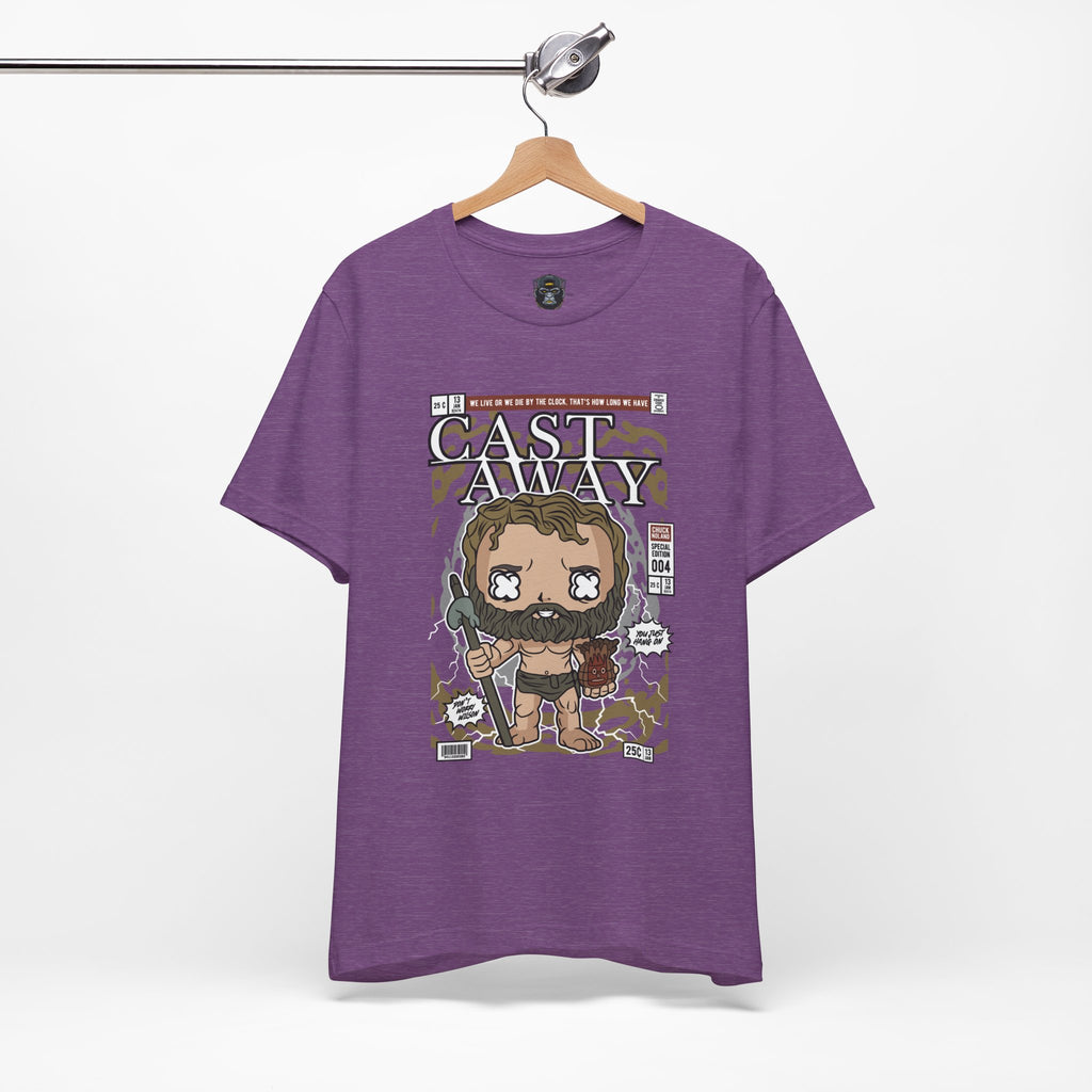 Cast Away Graphic Tee, Fun Movie T-Shirt, Casual Wear, Gift for Movie Lovers